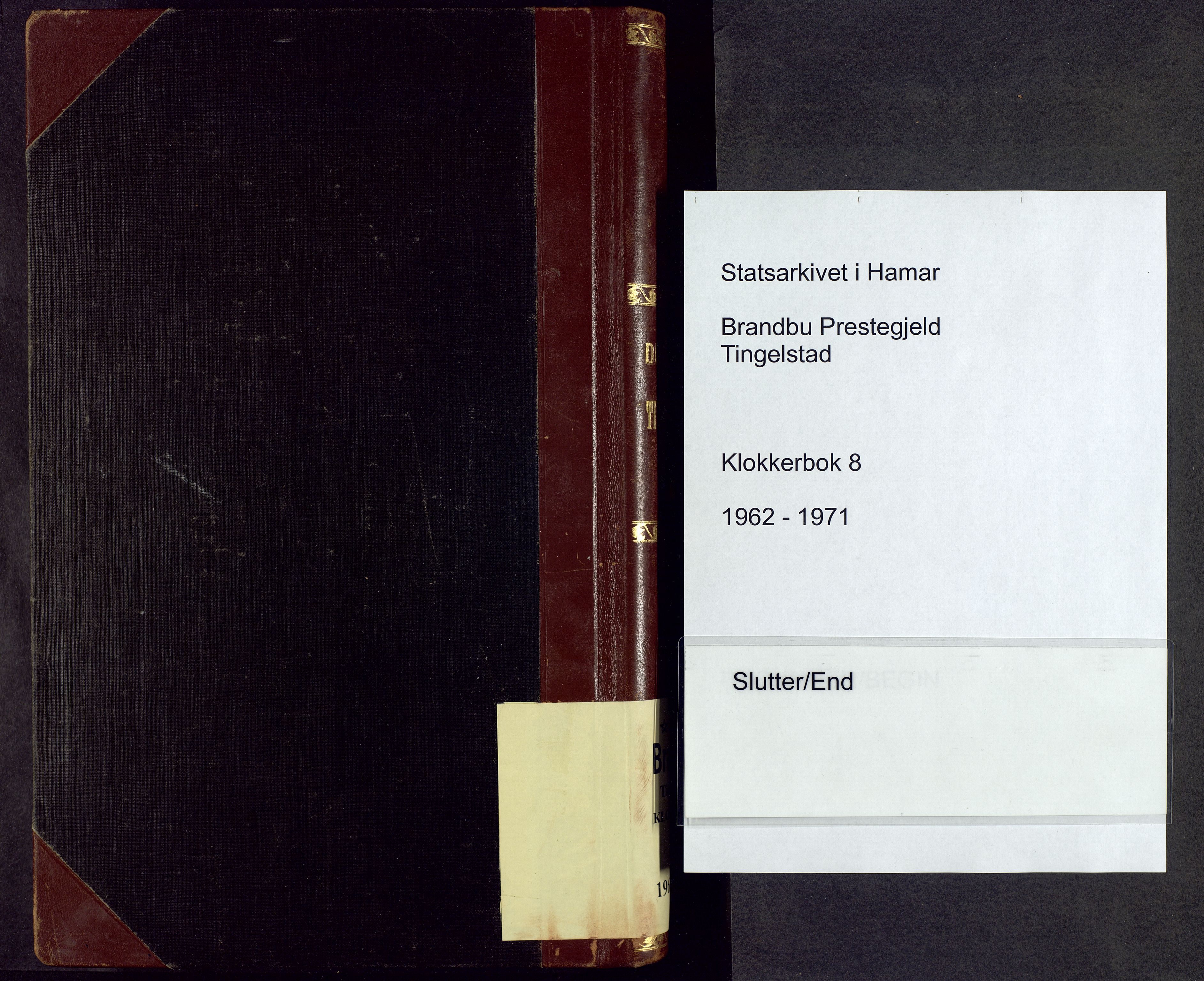 Brandbu prestekontor, AV/SAH-PREST-114/H/Ha/Hab/L0008: Parish register (copy) no. 8, 1960-1971