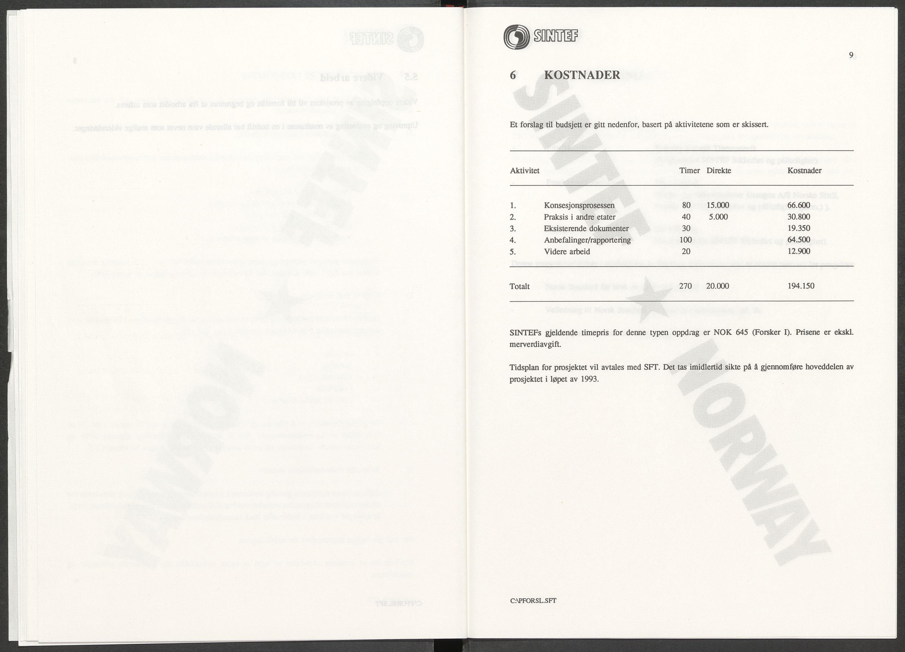 Statens forurensningstilsyn, hovedkontoret, AV/RA-S-4136/1/D/Da/L0493: Konsesjonssaker, 1985-1993, p. 280