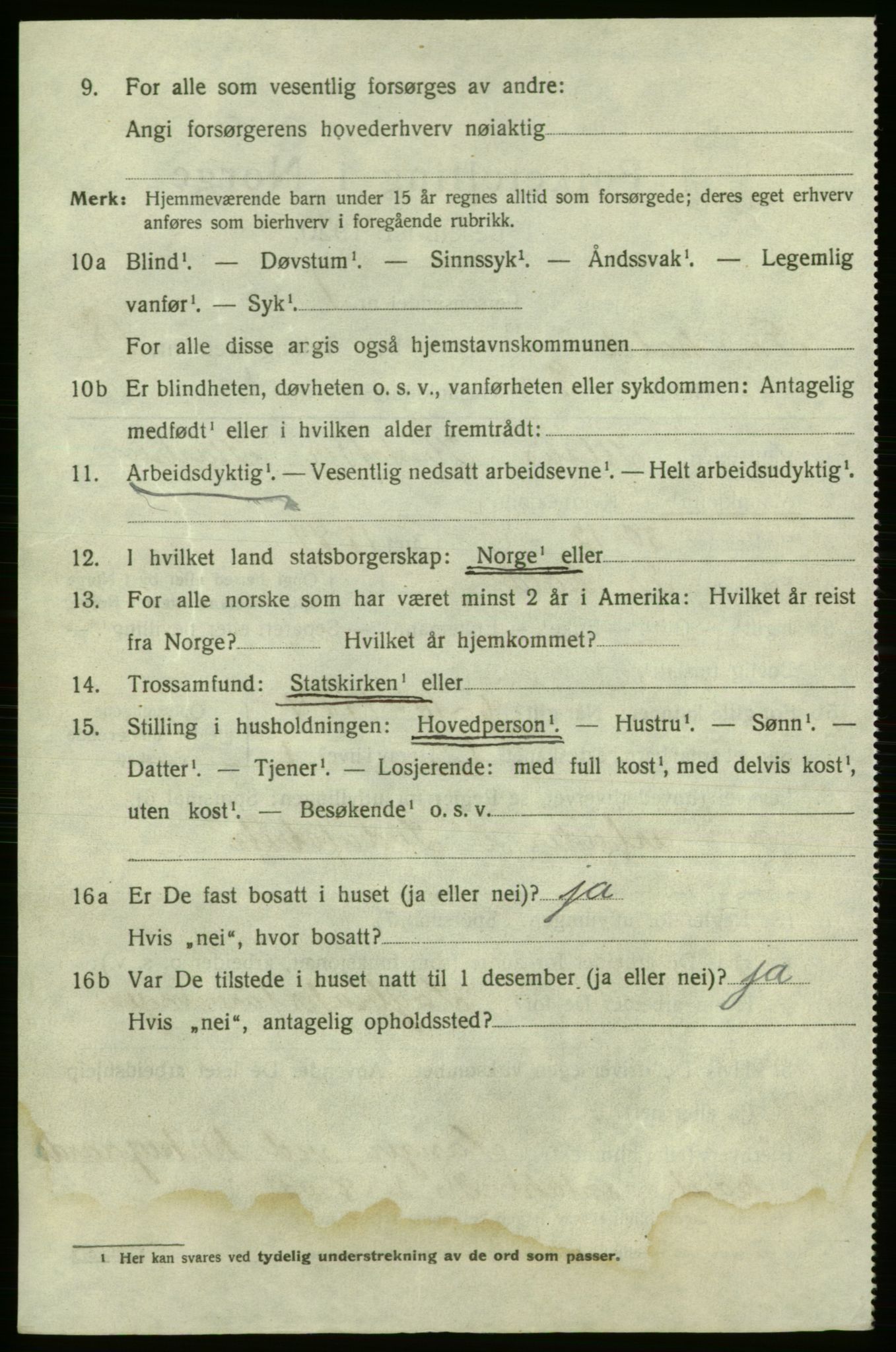 SAO, 1920 census for Fredrikshald, 1920, p. 27290