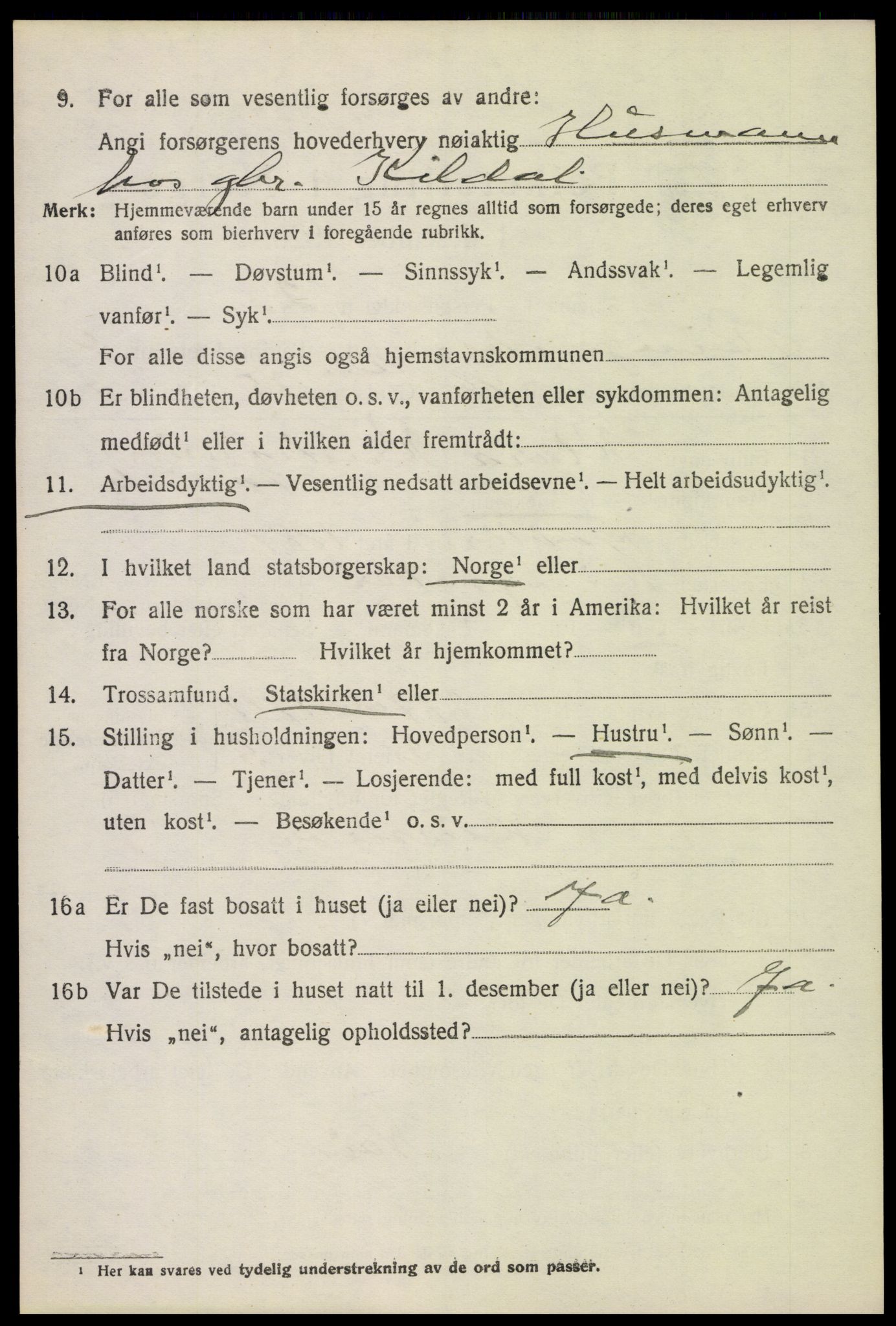 SAH, 1920 census for Ringsaker, 1920, p. 9685