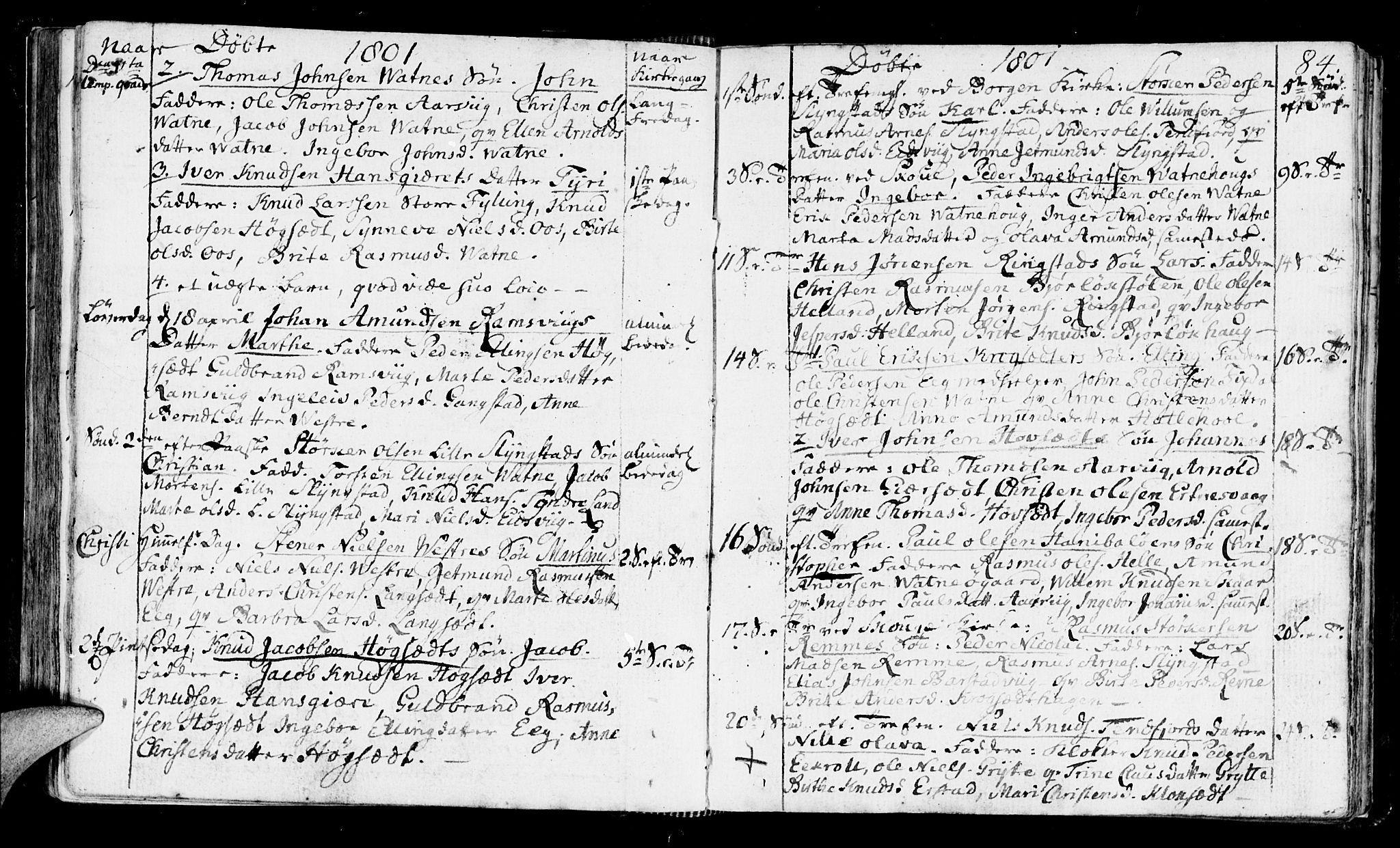 Ministerialprotokoller, klokkerbøker og fødselsregistre - Møre og Romsdal, AV/SAT-A-1454/525/L0372: Parish register (official) no. 525A02, 1778-1817, p. 84
