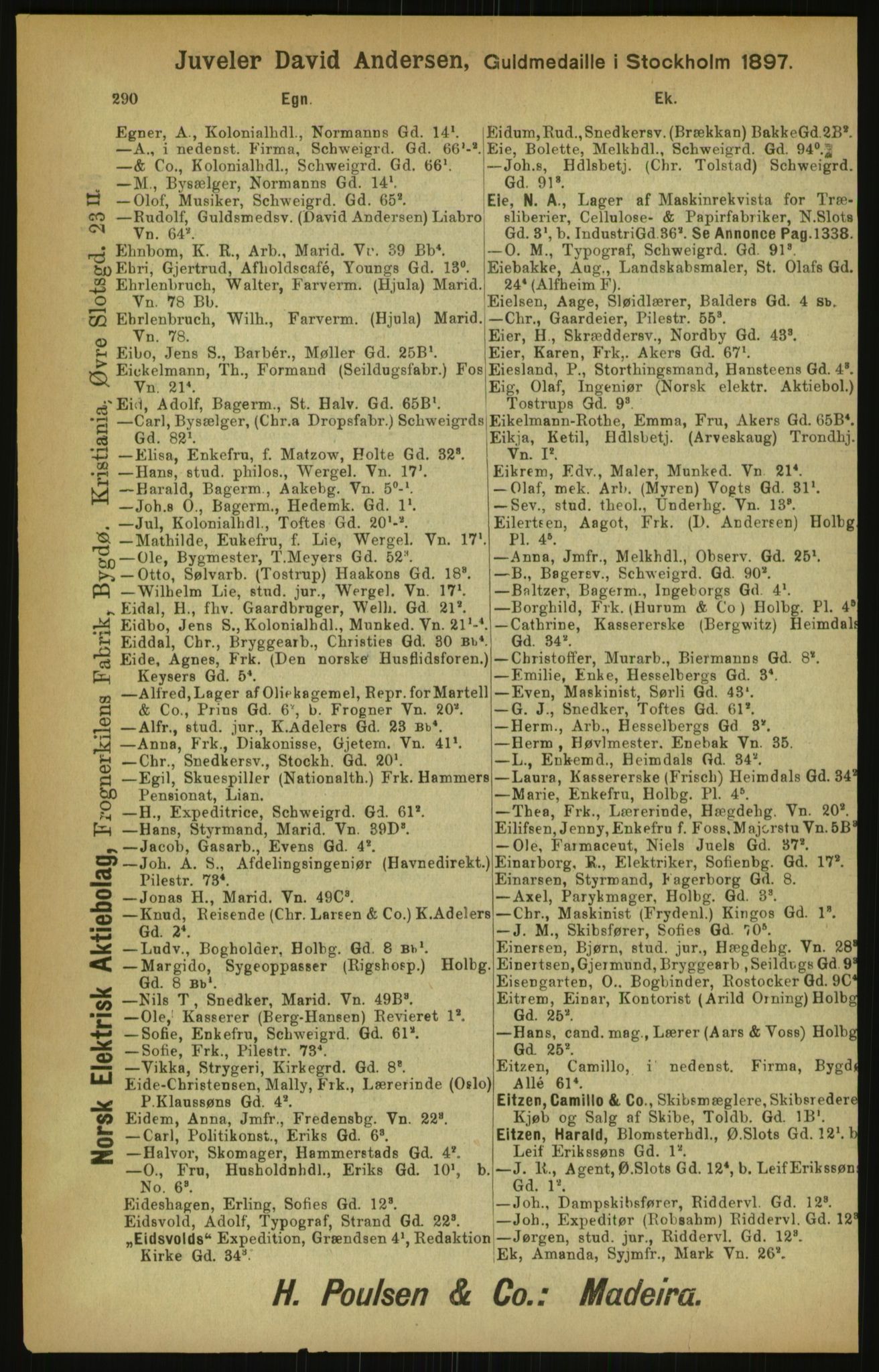 Kristiania/Oslo adressebok, PUBL/-, 1900, p. 290