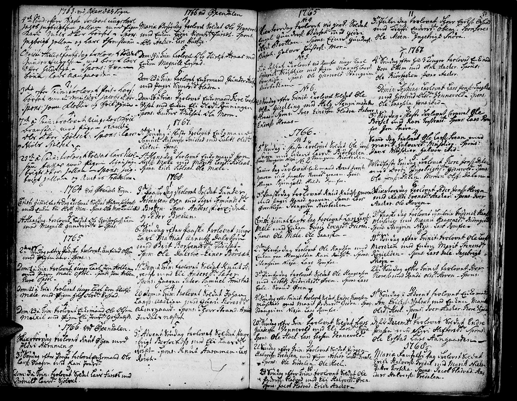 Ministerialprotokoller, klokkerbøker og fødselsregistre - Møre og Romsdal, SAT/A-1454/590/L1007: Parish register (official) no. 590A01, 1752-1793, p. 84