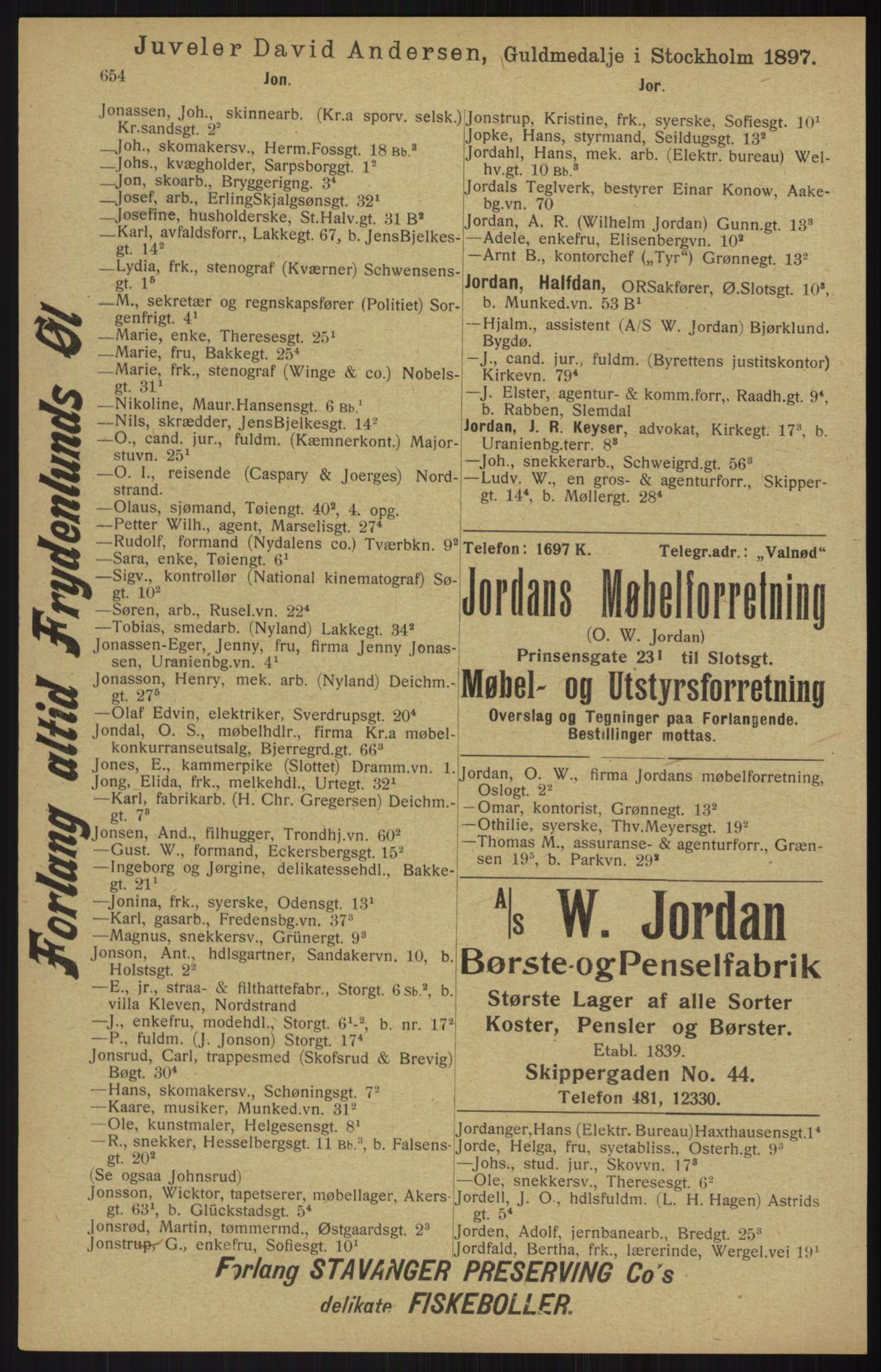 Kristiania/Oslo adressebok, PUBL/-, 1913, p. 666