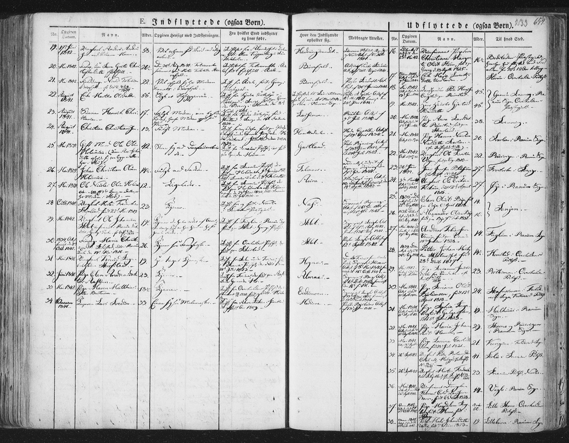Ministerialprotokoller, klokkerbøker og fødselsregistre - Nord-Trøndelag, SAT/A-1458/758/L0513: Parish register (official) no. 758A02 /1, 1839-1868, p. 233