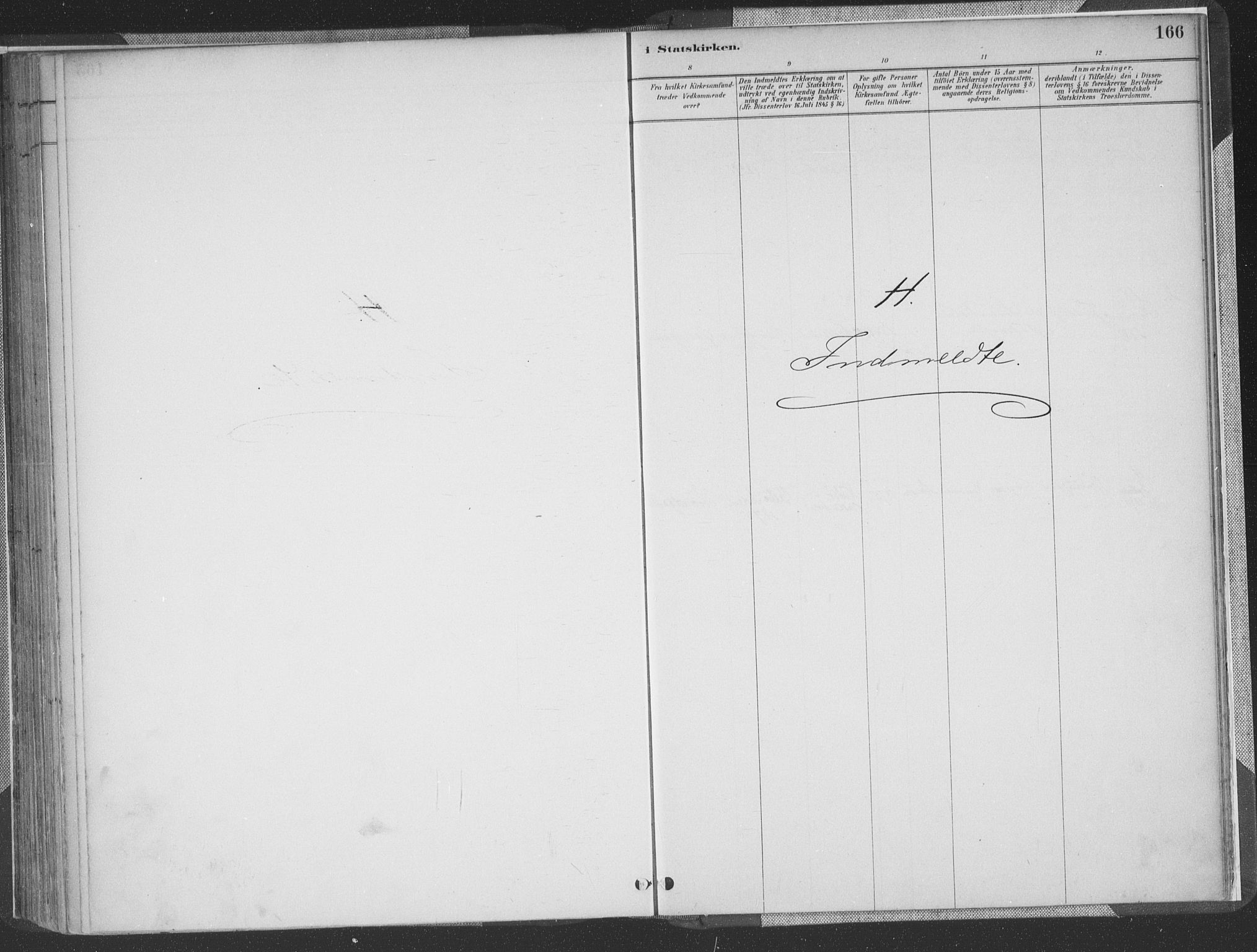 Vestre Moland sokneprestkontor, SAK/1111-0046/F/Fa/Faa/L0001: Parish register (official) no. A 1, 1884-1899, p. 166