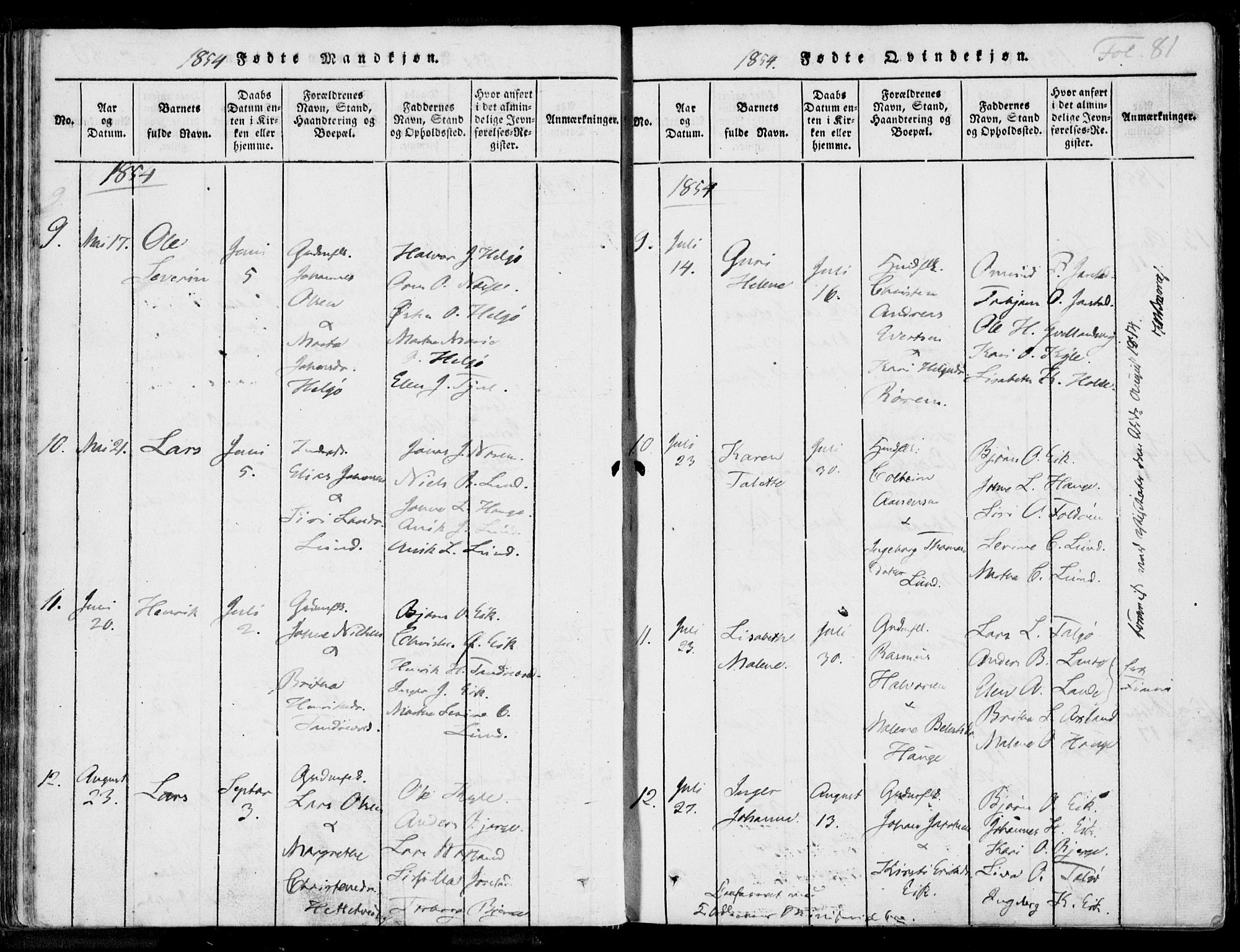 Nedstrand sokneprestkontor, AV/SAST-A-101841/01/IV: Parish register (official) no. A 7, 1816-1870, p. 81