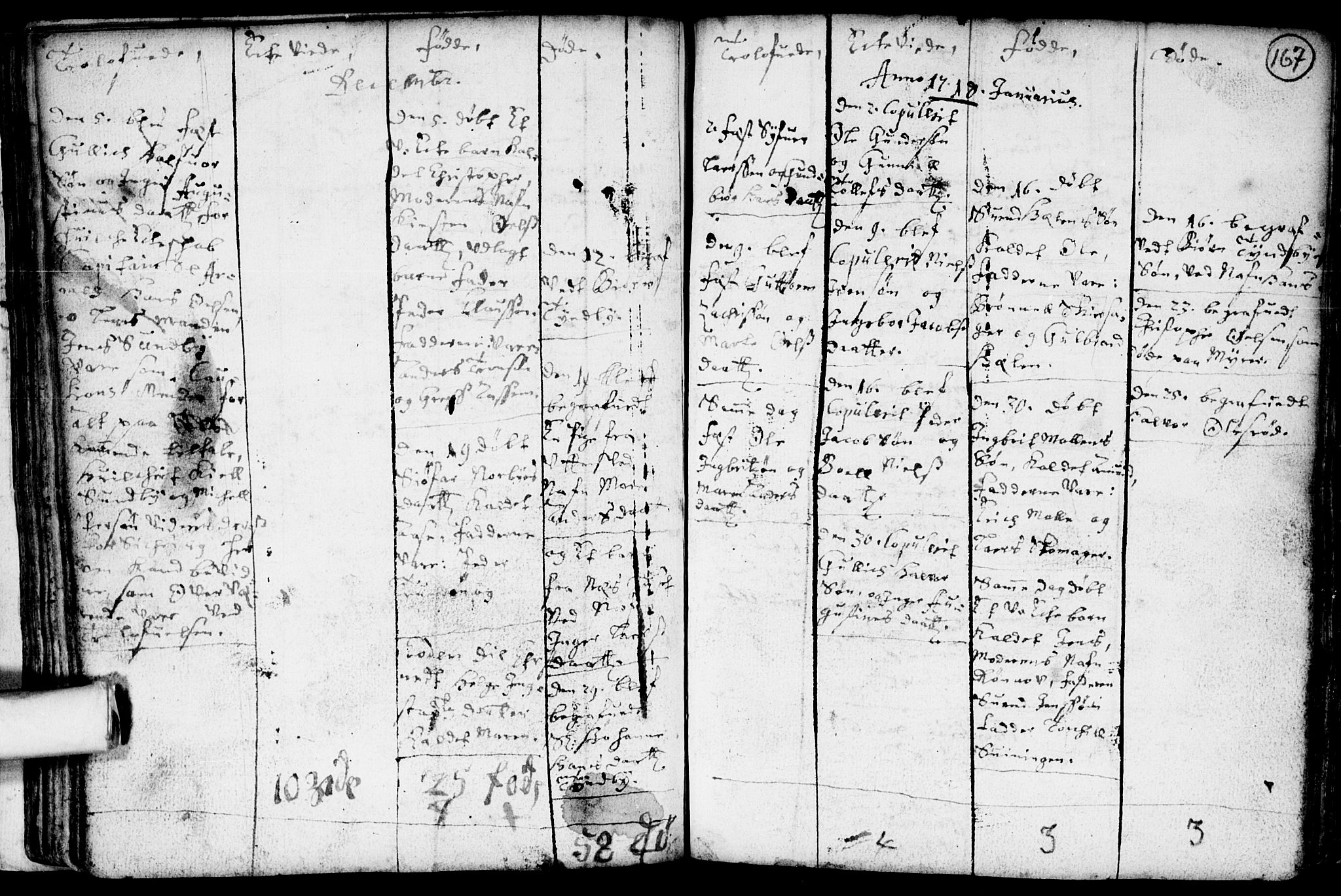 Spydeberg prestekontor Kirkebøker, AV/SAO-A-10924/F/Fa/L0001: Parish register (official) no. I 1, 1696-1738, p. 167