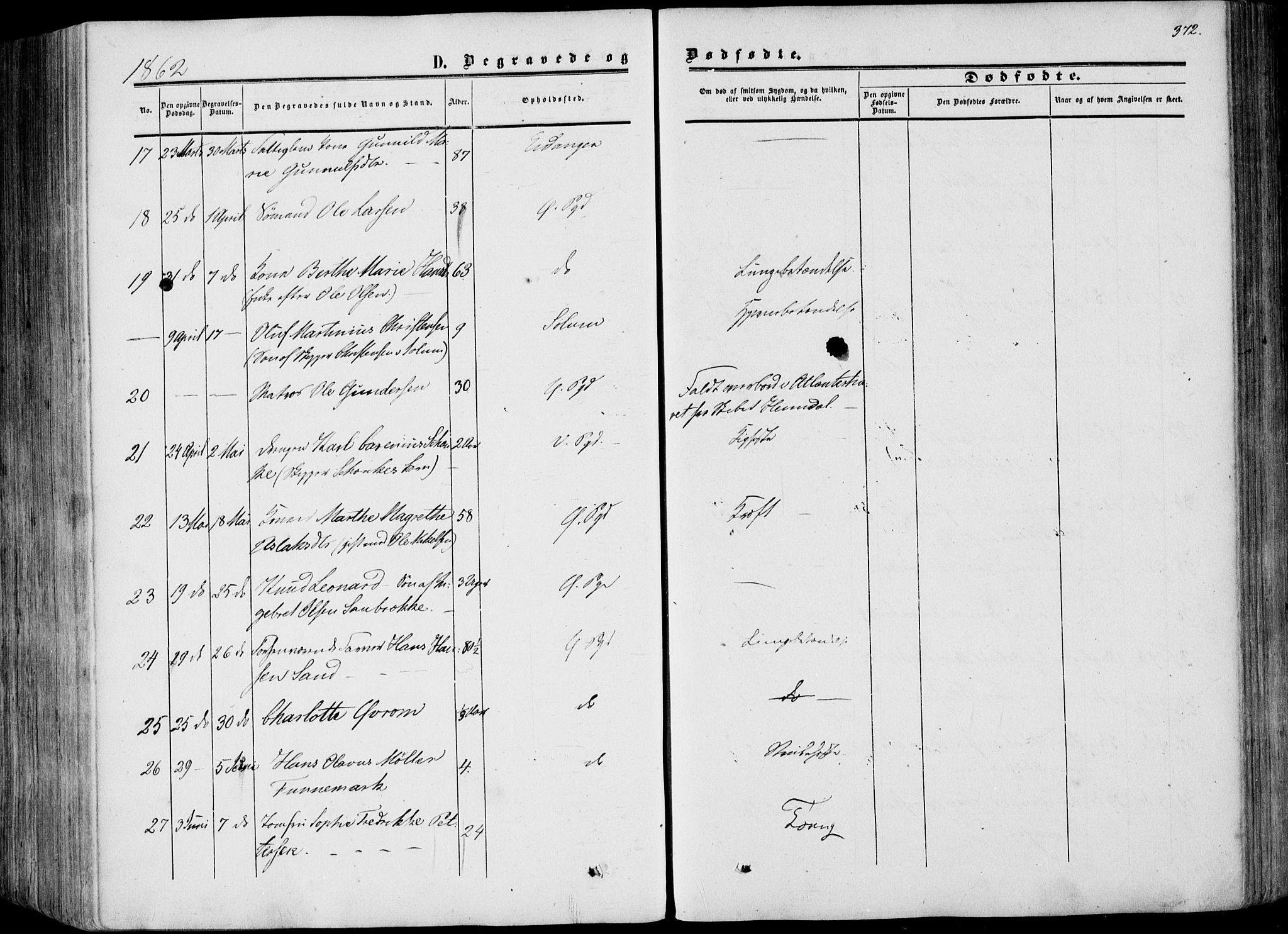 Porsgrunn kirkebøker , AV/SAKO-A-104/F/Fa/L0007: Parish register (official) no. 7, 1858-1877, p. 372