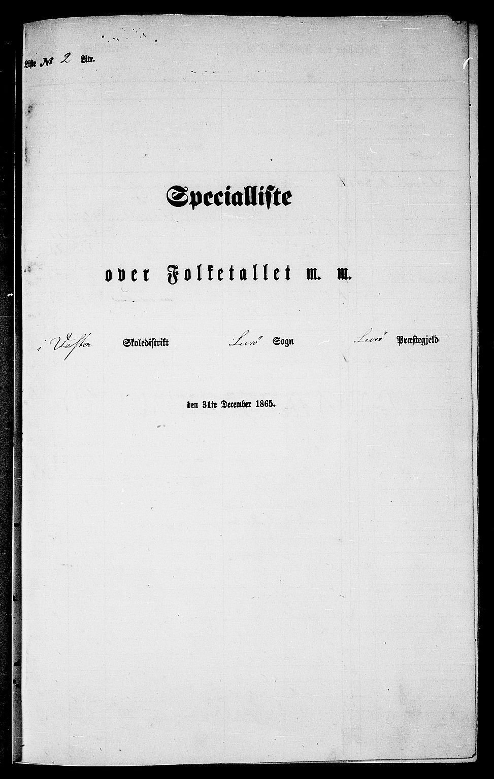 RA, 1865 census for Lurøy, 1865, p. 20