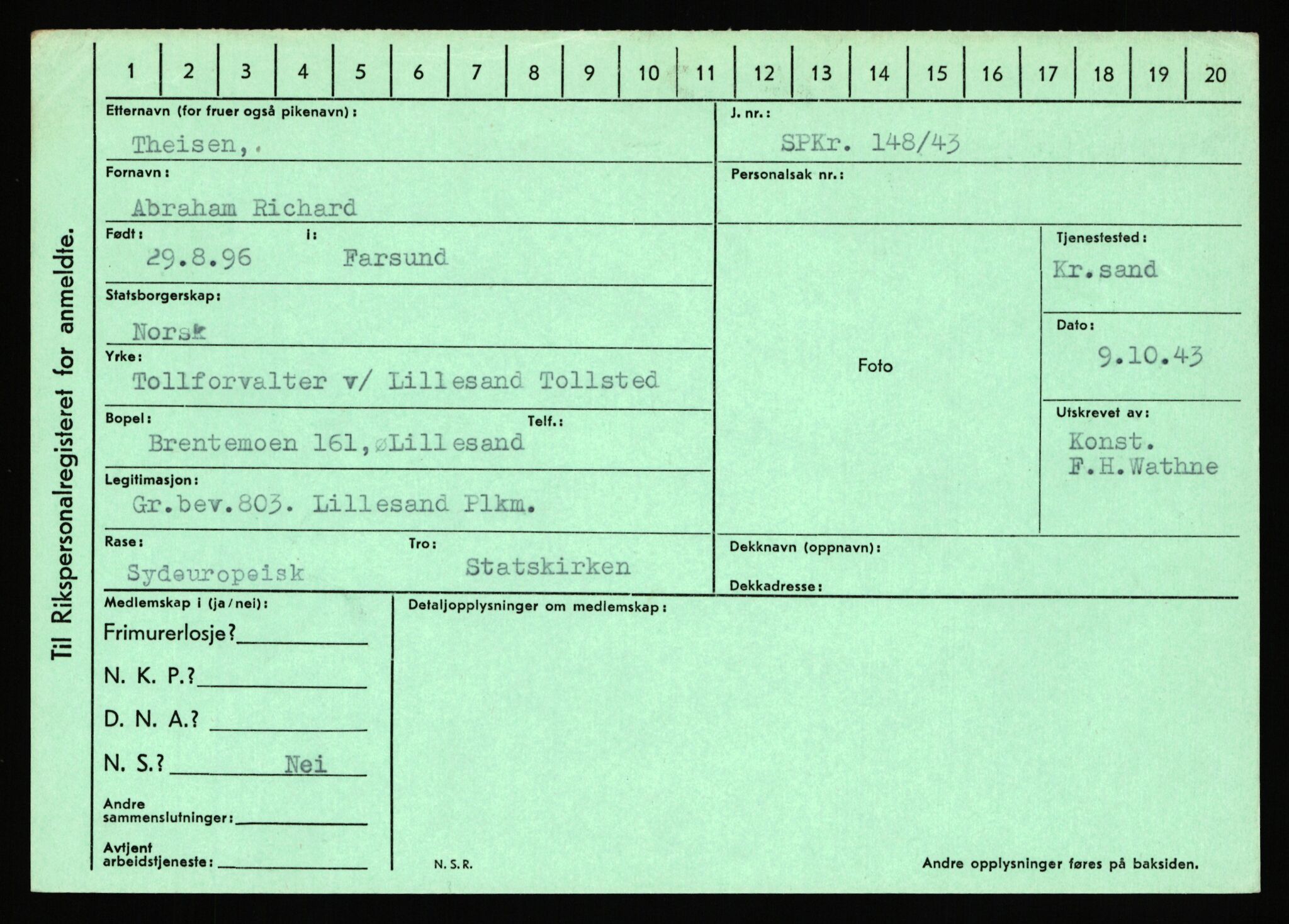 Statspolitiet - Hovedkontoret / Osloavdelingen, AV/RA-S-1329/C/Ca/L0015: Svea - Tøsse, 1943-1945, p. 2331