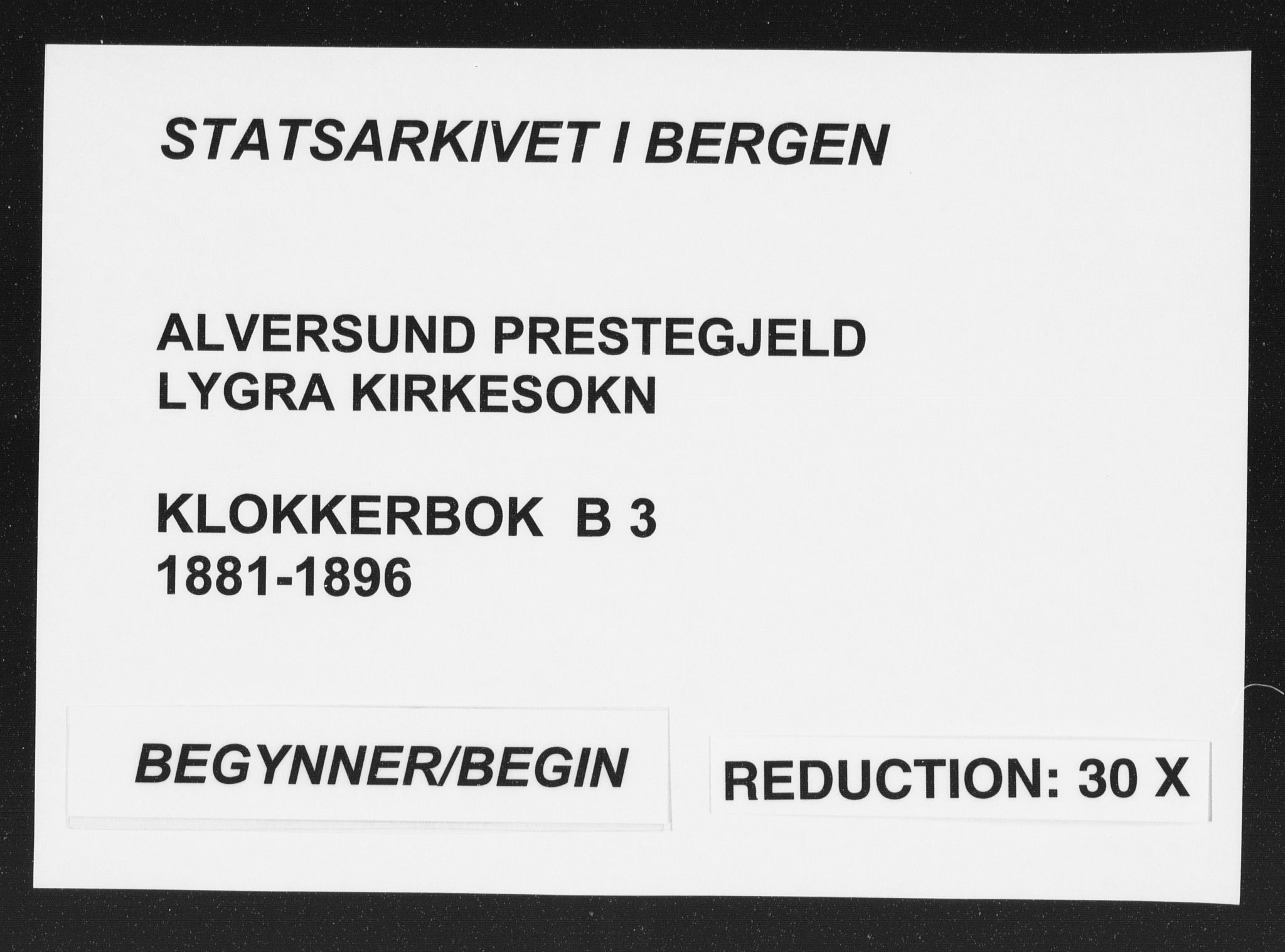 Alversund Sokneprestembete, SAB/A-73901/H/Ha/Hab: Parish register (copy) no. B 3, 1881-1896
