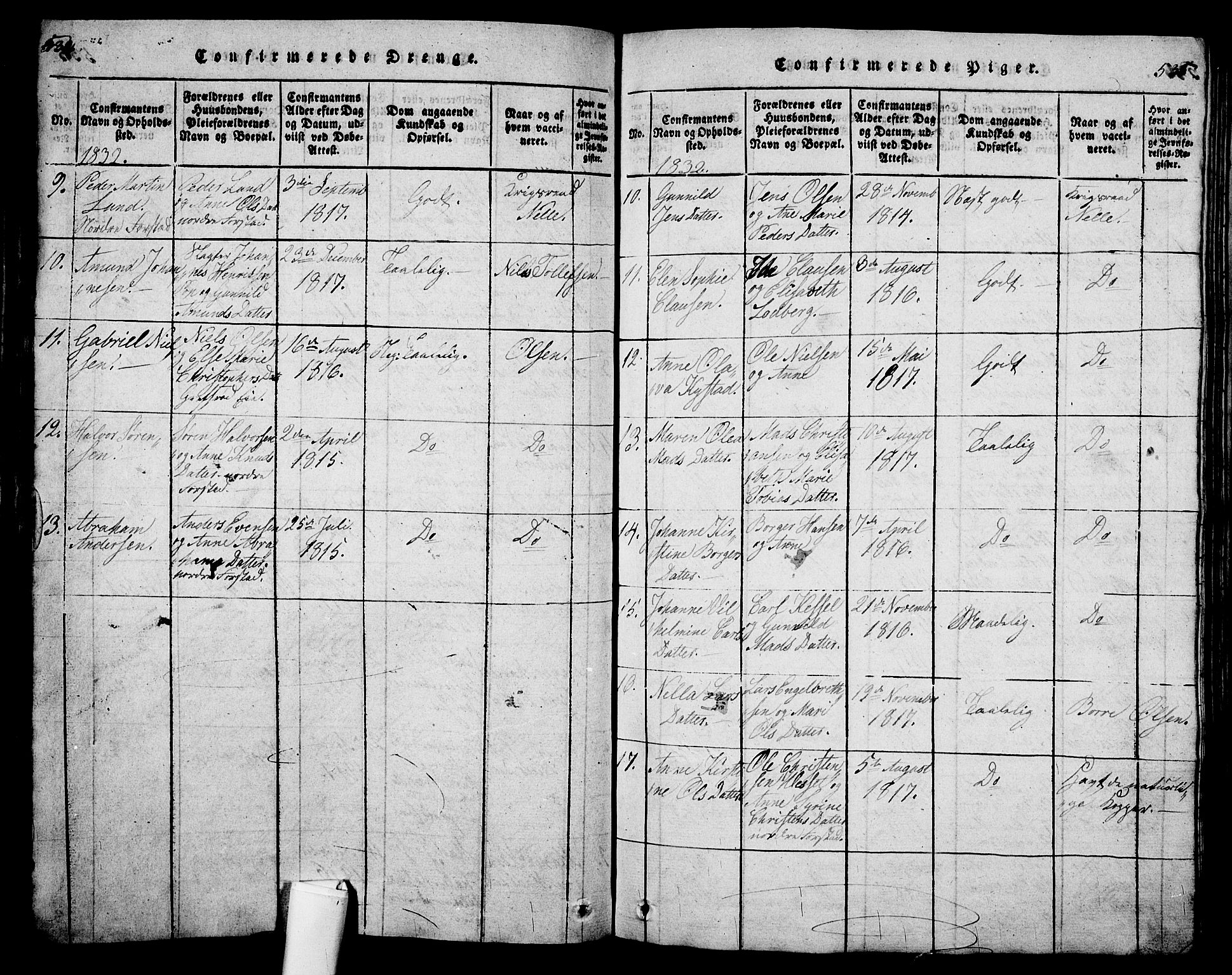 Holmestrand kirkebøker, AV/SAKO-A-346/G/Ga/L0001: Parish register (copy) no. 1, 1814-1848, p. 534-535