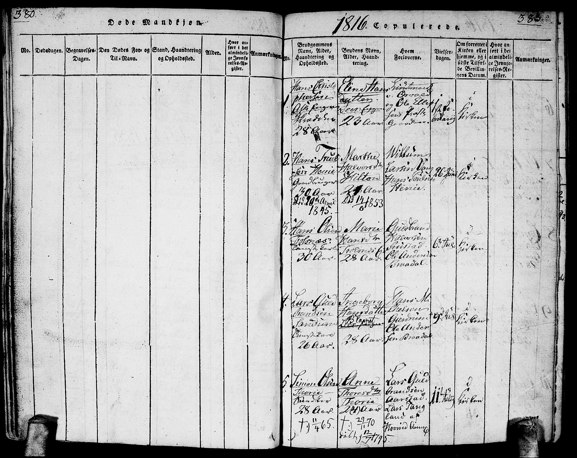 Gjerdrum prestekontor Kirkebøker, SAO/A-10412b/G/Ga/L0001: Parish register (copy) no. I 1, 1816-1837, p. 382-383
