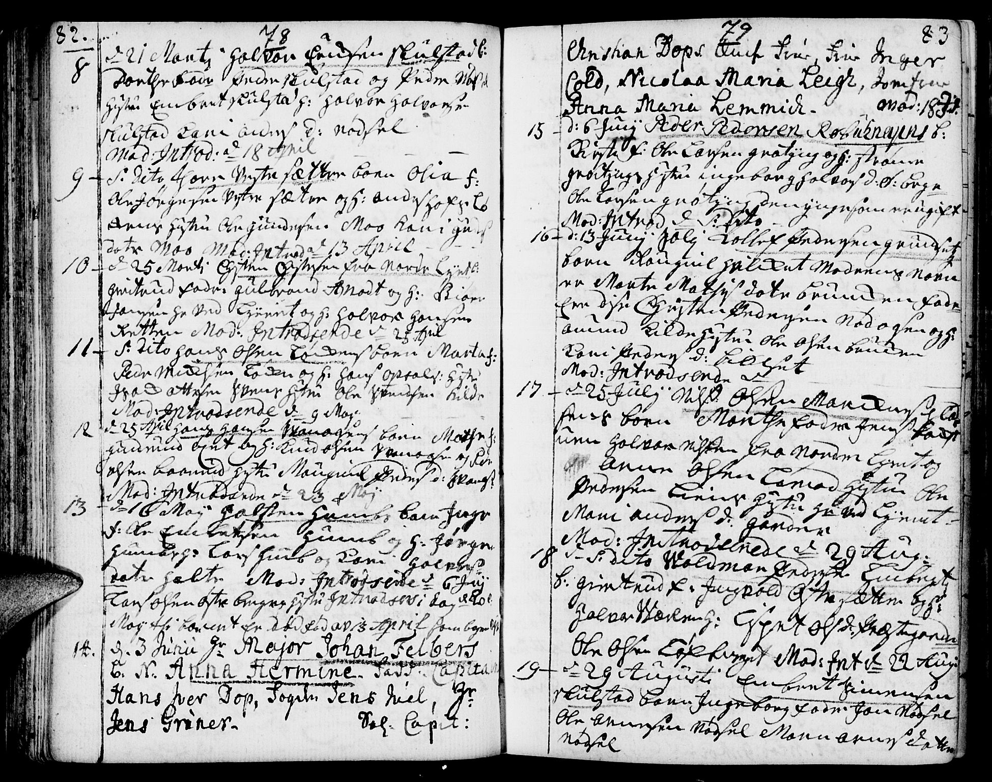 Elverum prestekontor, AV/SAH-PREST-044/H/Ha/Haa/L0002: Parish register (official) no. 2, 1751-1756, p. 82-83