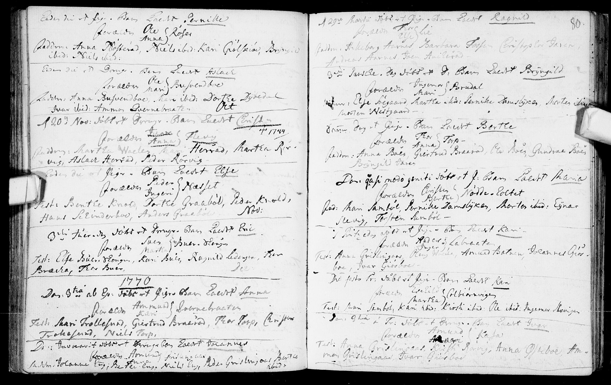 Aremark prestekontor Kirkebøker, SAO/A-10899/F/Fb/L0002: Parish register (official) no.  II 2, 1745-1795, p. 80