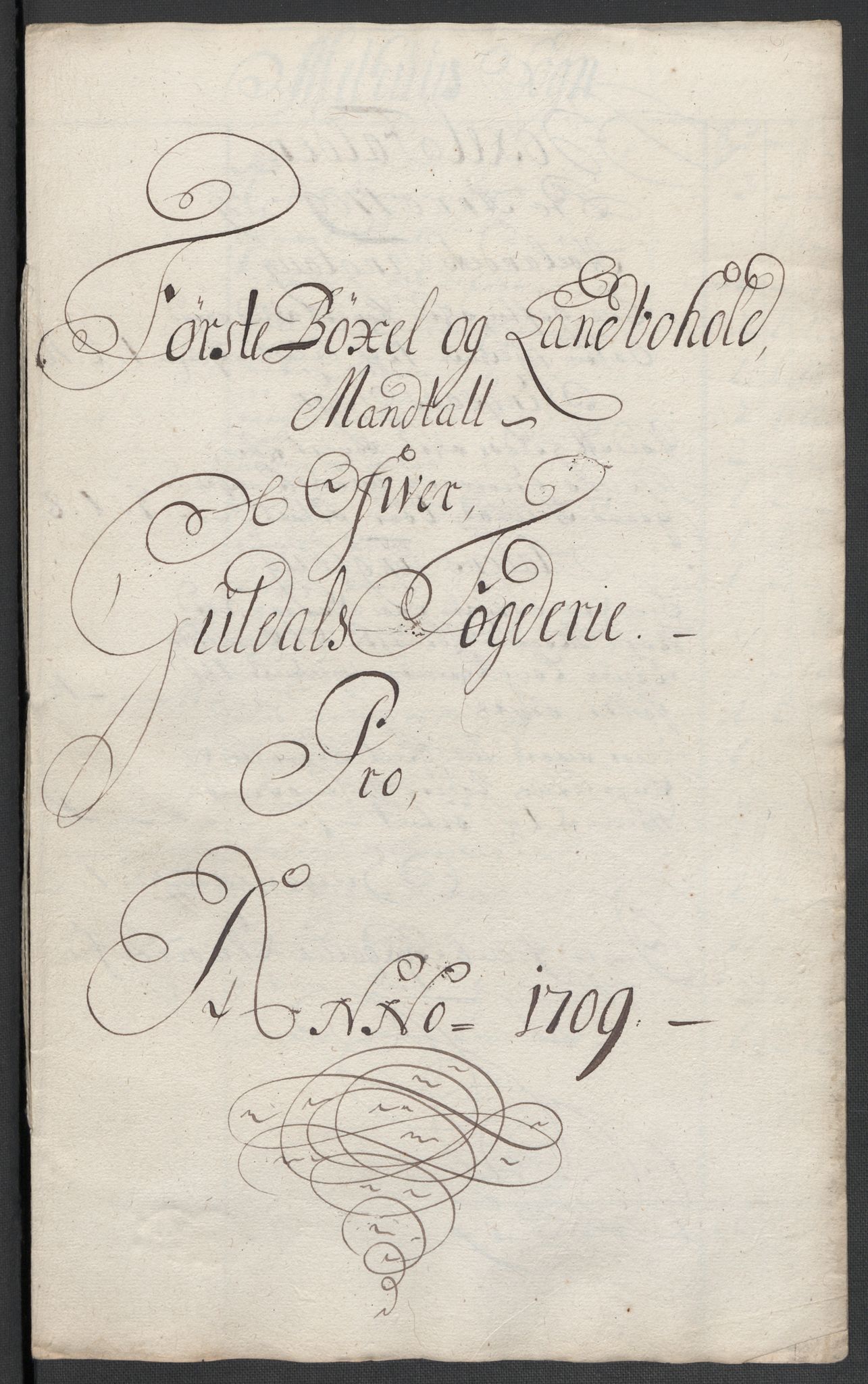 Rentekammeret inntil 1814, Reviderte regnskaper, Fogderegnskap, RA/EA-4092/R60/L3959: Fogderegnskap Orkdal og Gauldal, 1709, p. 302