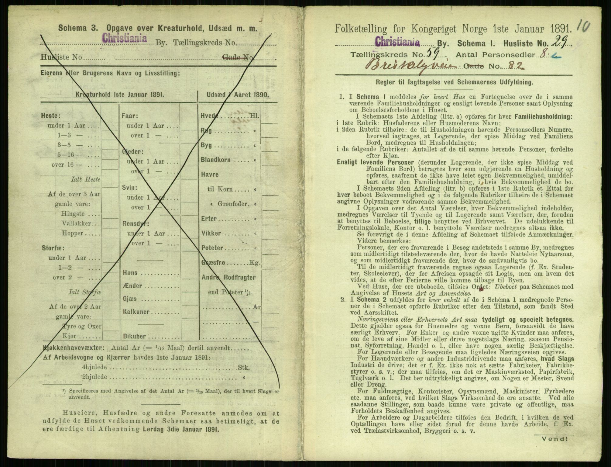 RA, 1891 census for 0301 Kristiania, 1891, p. 31360