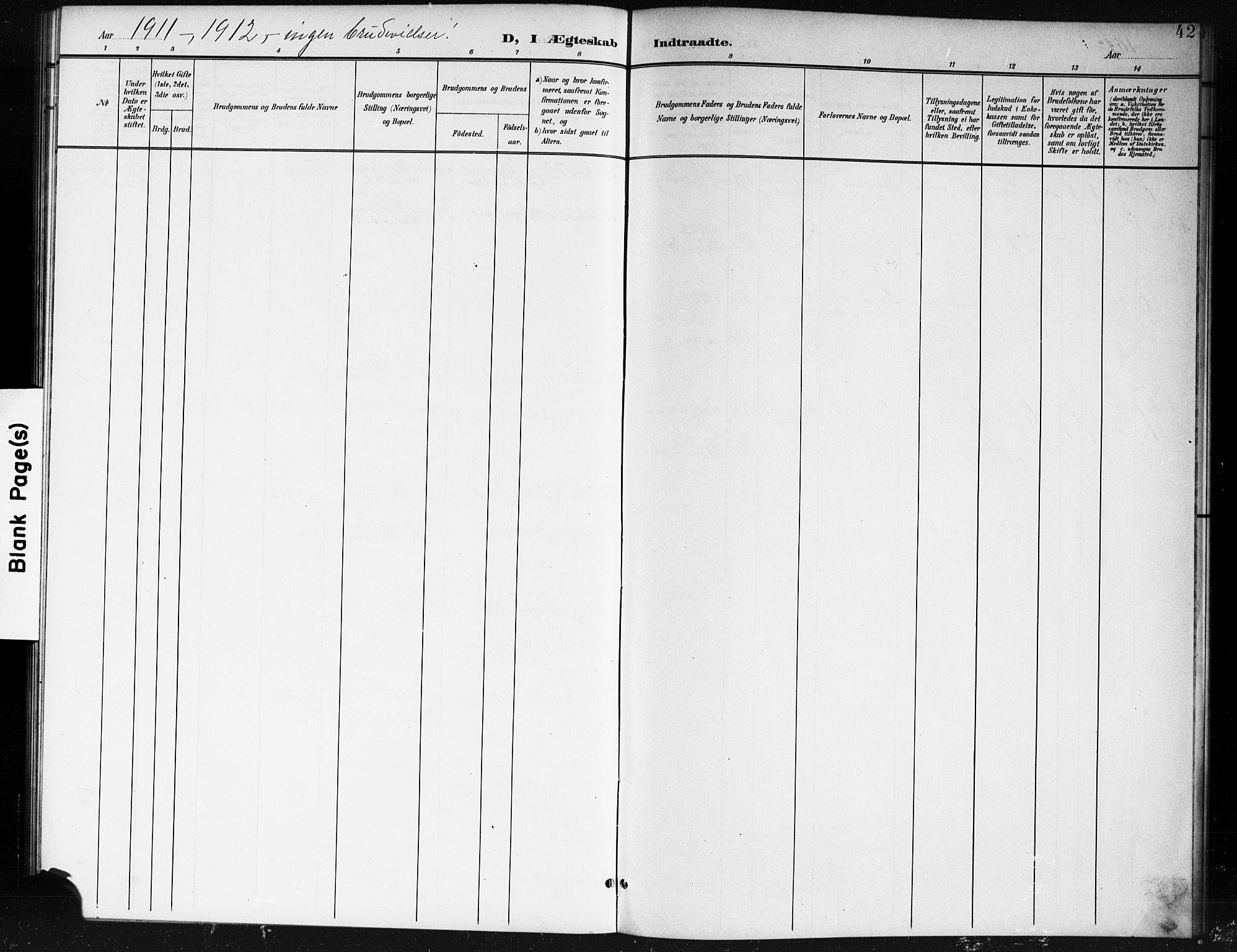 Spydeberg prestekontor Kirkebøker, SAO/A-10924/G/Gc/L0001: Parish register (copy) no. III 1, 1901-1917, p. 42