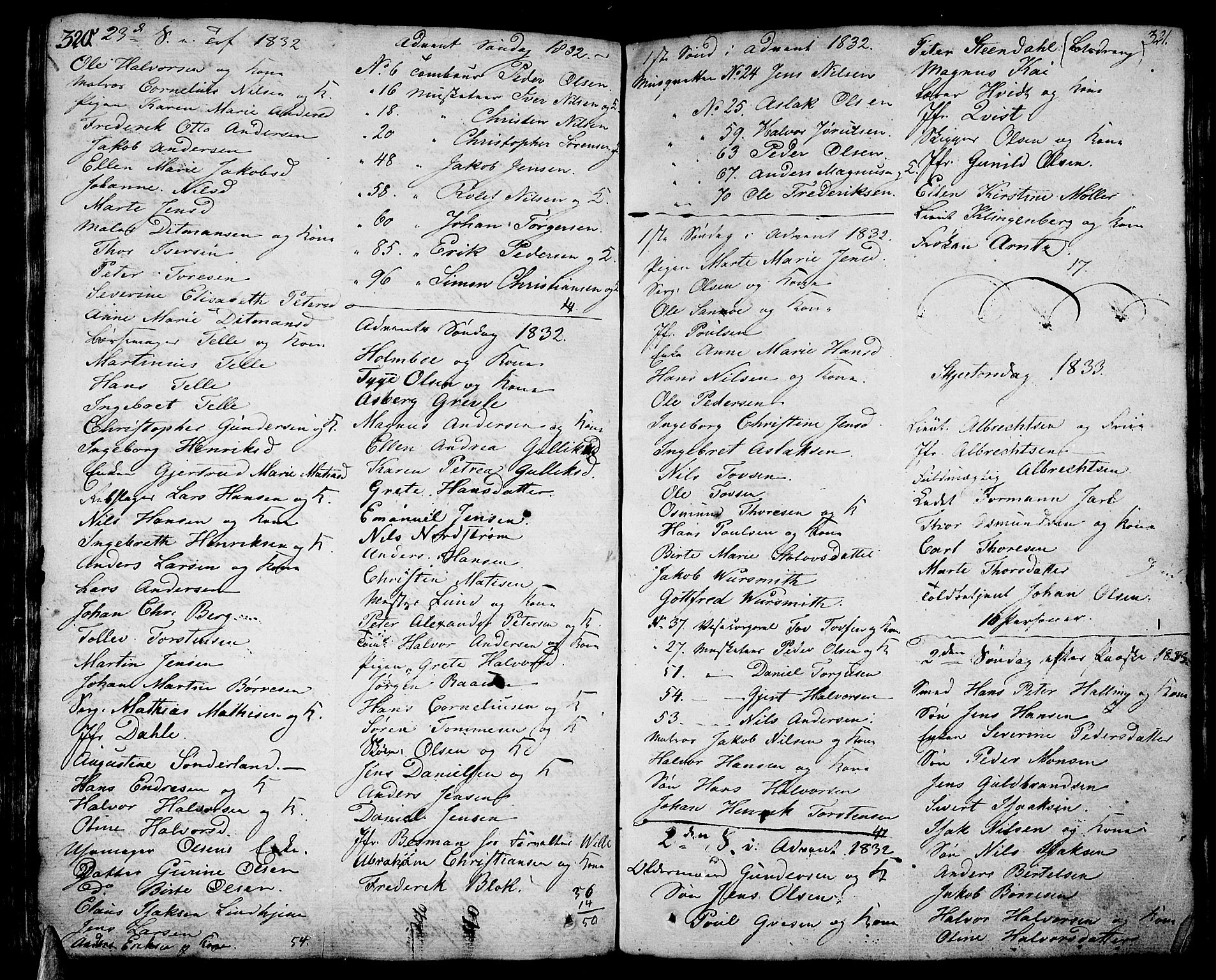 Stavern kirkebøker, AV/SAKO-A-318/F/Fa/L0004: Parish register (official) no. 4, 1809-1816, p. 320-321