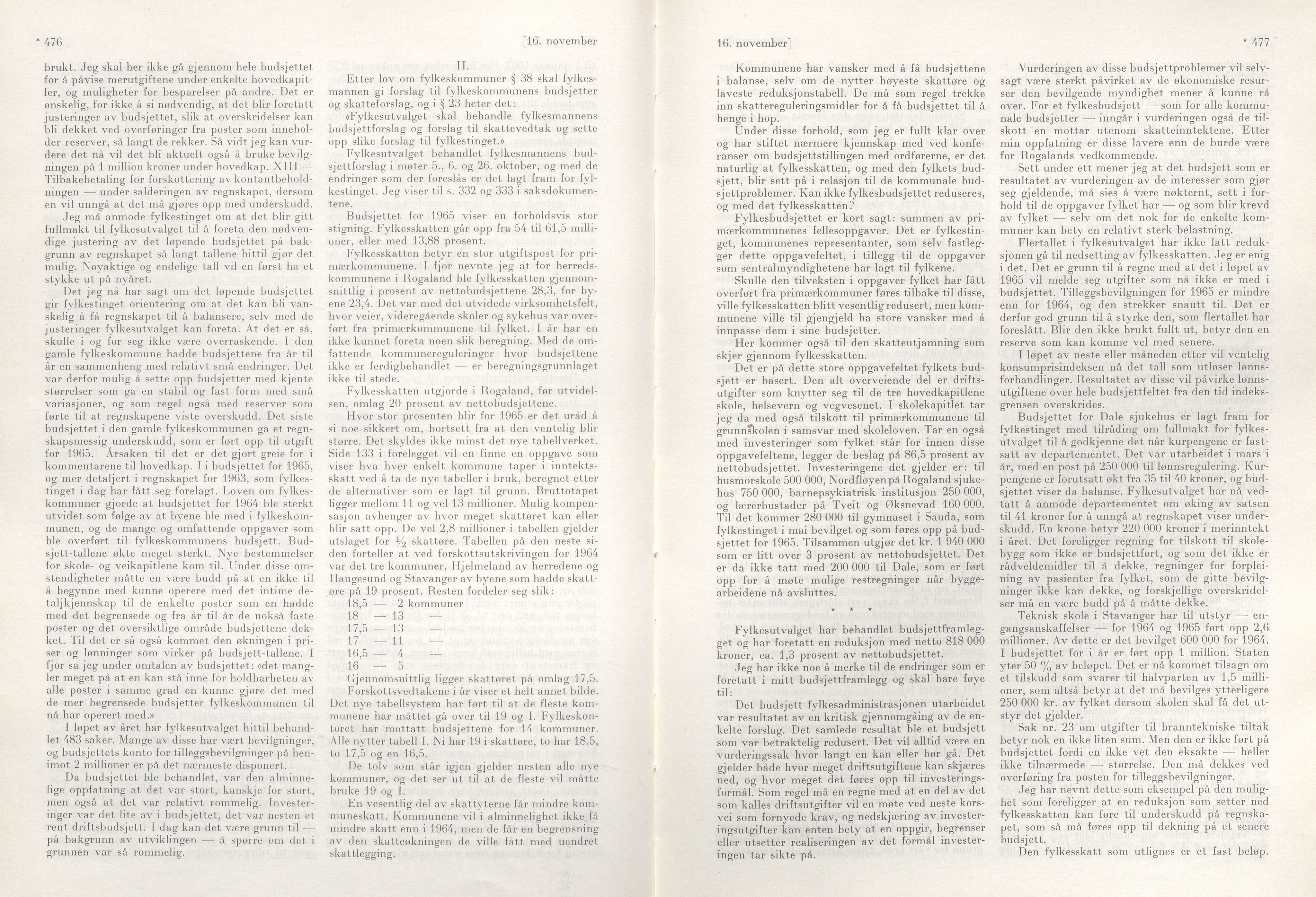 Rogaland fylkeskommune - Fylkesrådmannen , IKAR/A-900/A/Aa/Aaa/L0084: Møtebok , 1964, p. 476*-477*