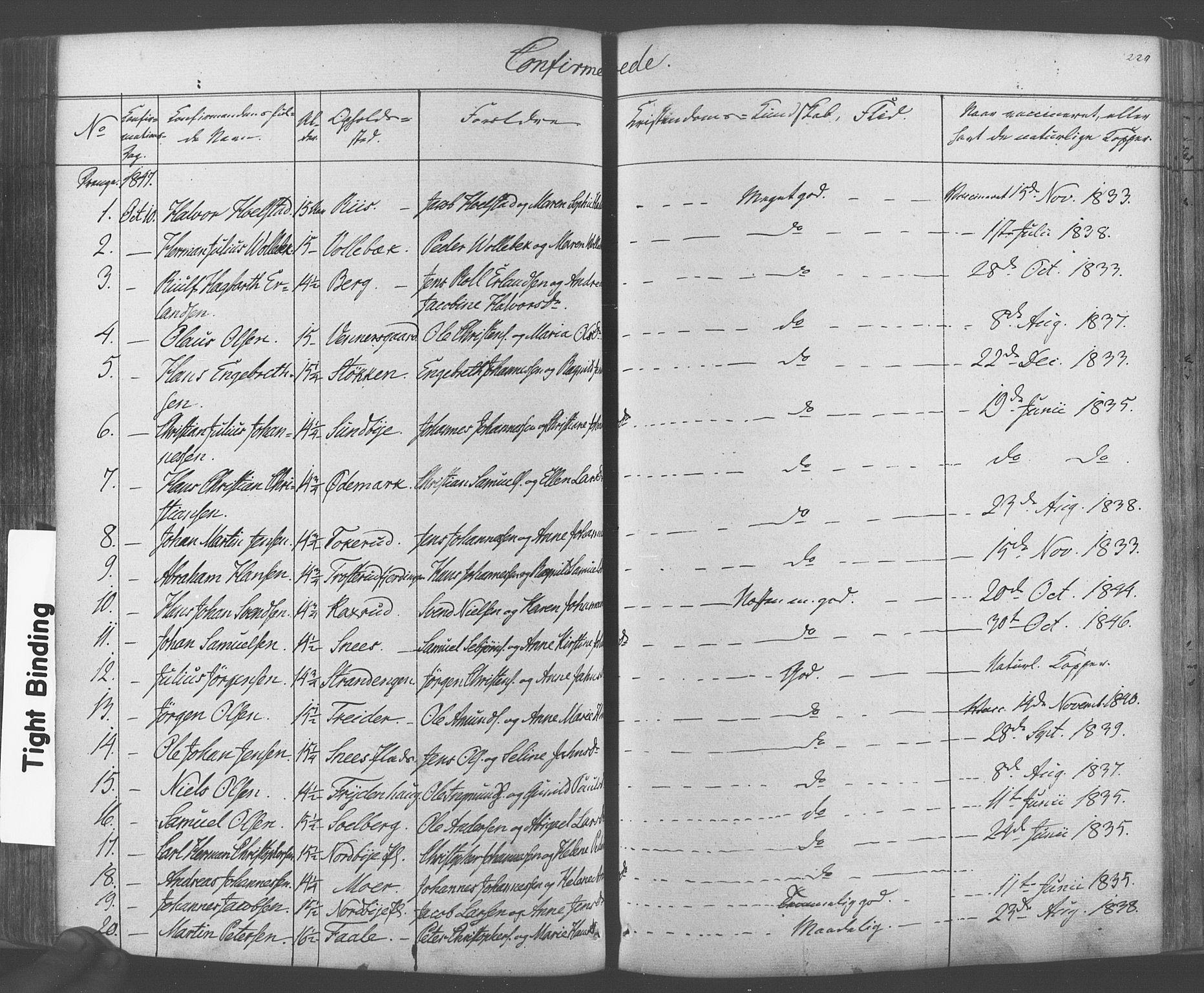 Ås prestekontor Kirkebøker, AV/SAO-A-10894/F/Fa/L0006: Parish register (official) no. I 6, 1841-1853, p. 228-229