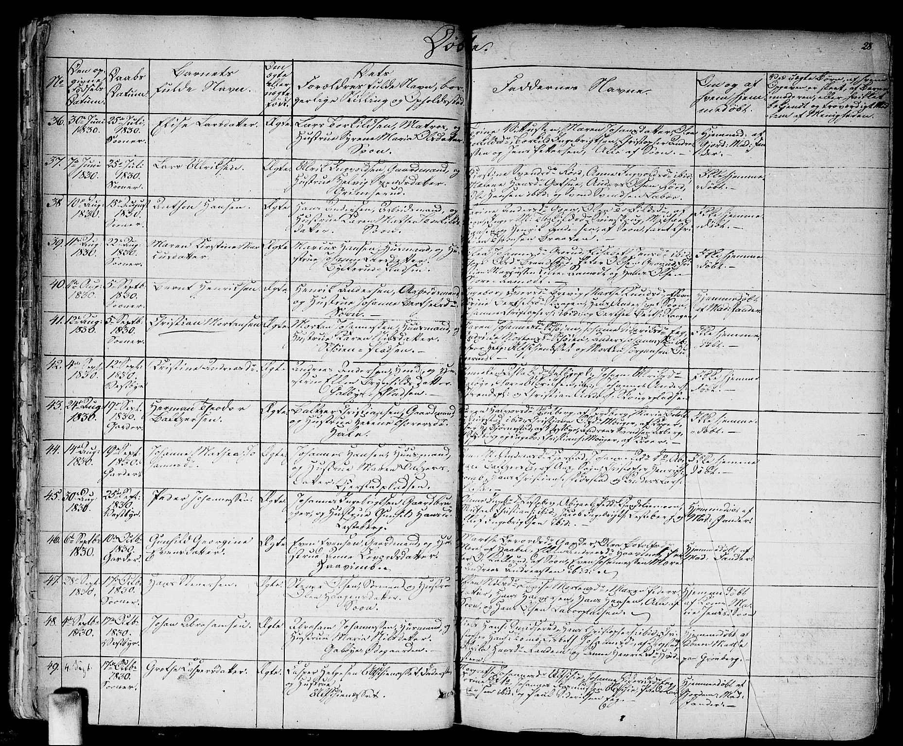 Vestby prestekontor Kirkebøker, AV/SAO-A-10893/F/Fa/L0006: Parish register (official) no. I 6, 1827-1849, p. 28