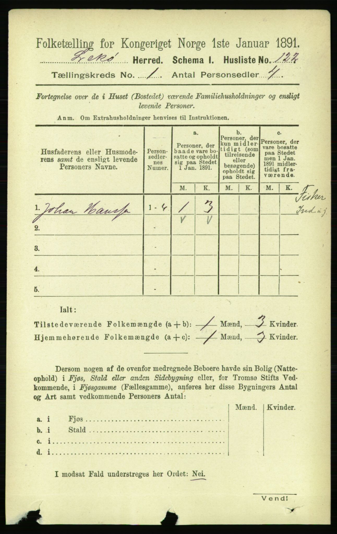 RA, 1891 census for 1755 Leka, 1891, p. 142