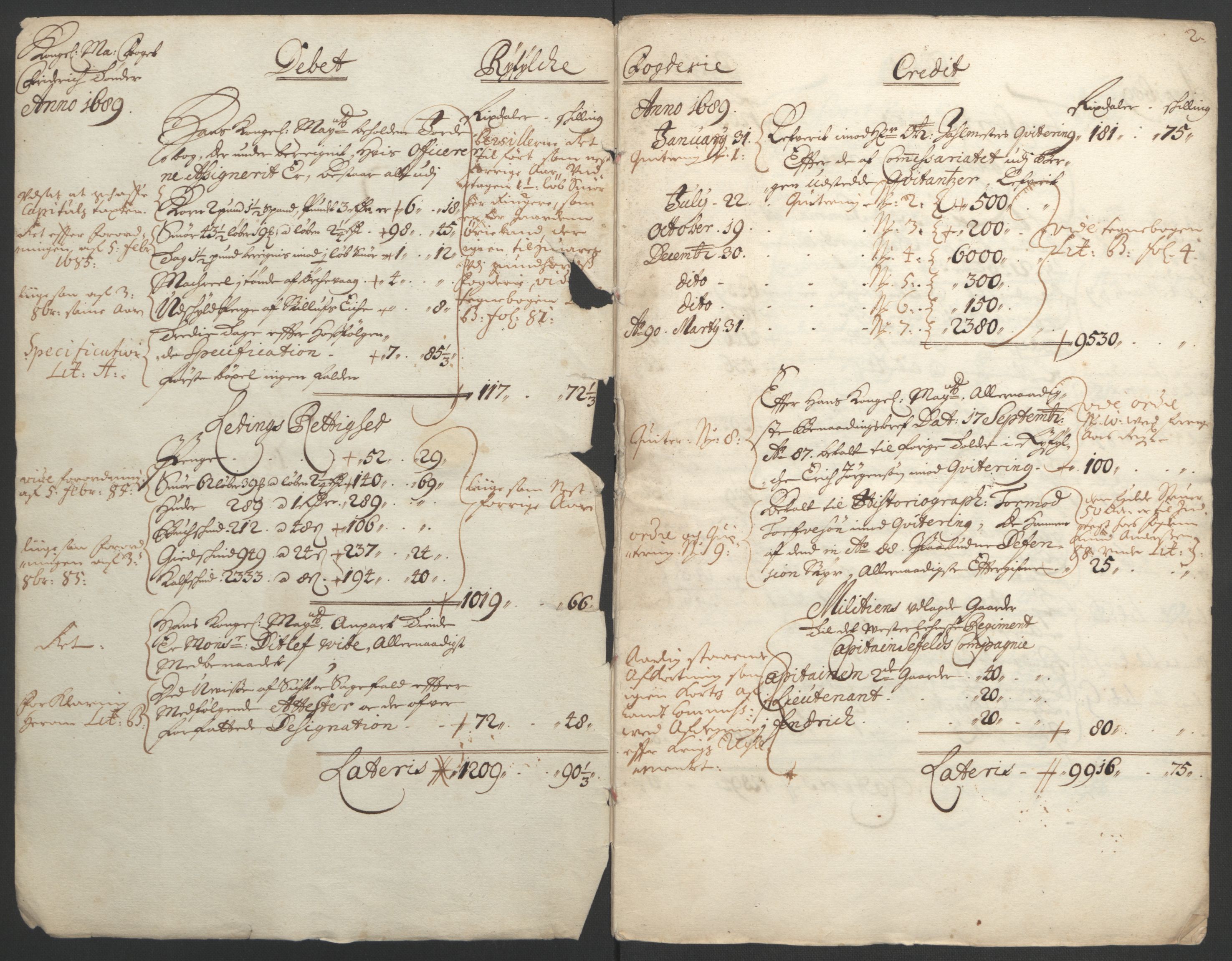 Rentekammeret inntil 1814, Reviderte regnskaper, Fogderegnskap, RA/EA-4092/R47/L2856: Fogderegnskap Ryfylke, 1689-1693, p. 5