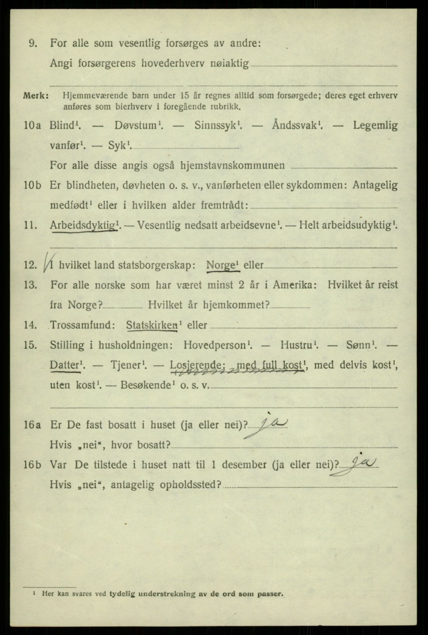 SAB, 1920 census for Bergen, 1920, p. 59549