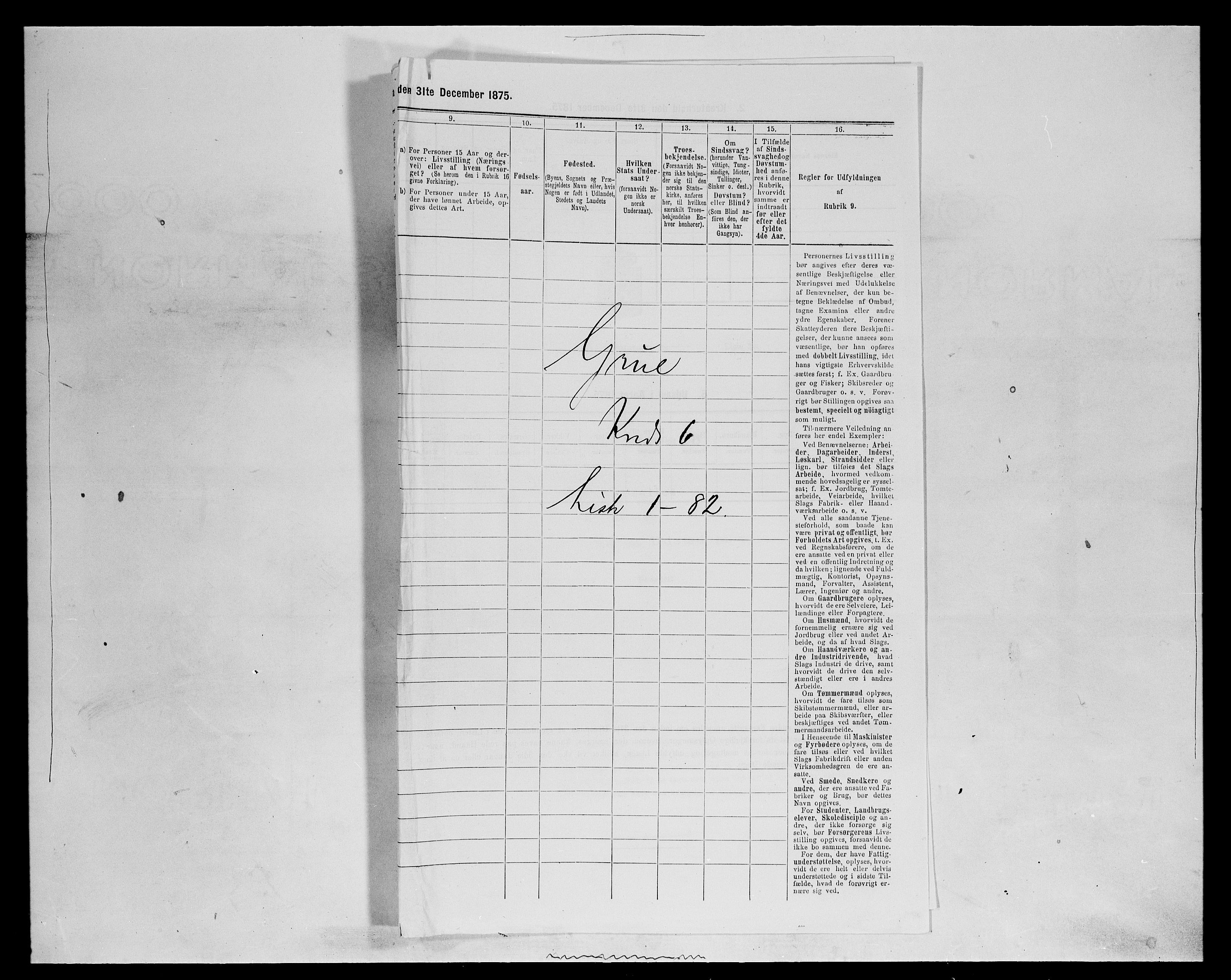 SAH, 1875 census for 0423P Grue, 1875, p. 1066
