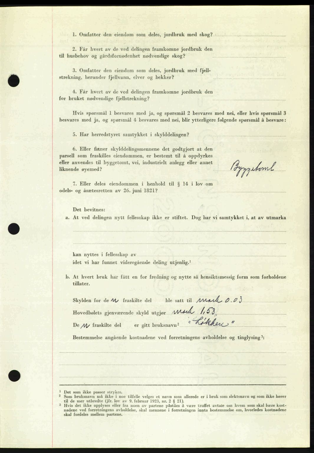 Romsdal sorenskriveri, AV/SAT-A-4149/1/2/2C: Mortgage book no. A31, 1949-1949, Diary no: : 3302/1949