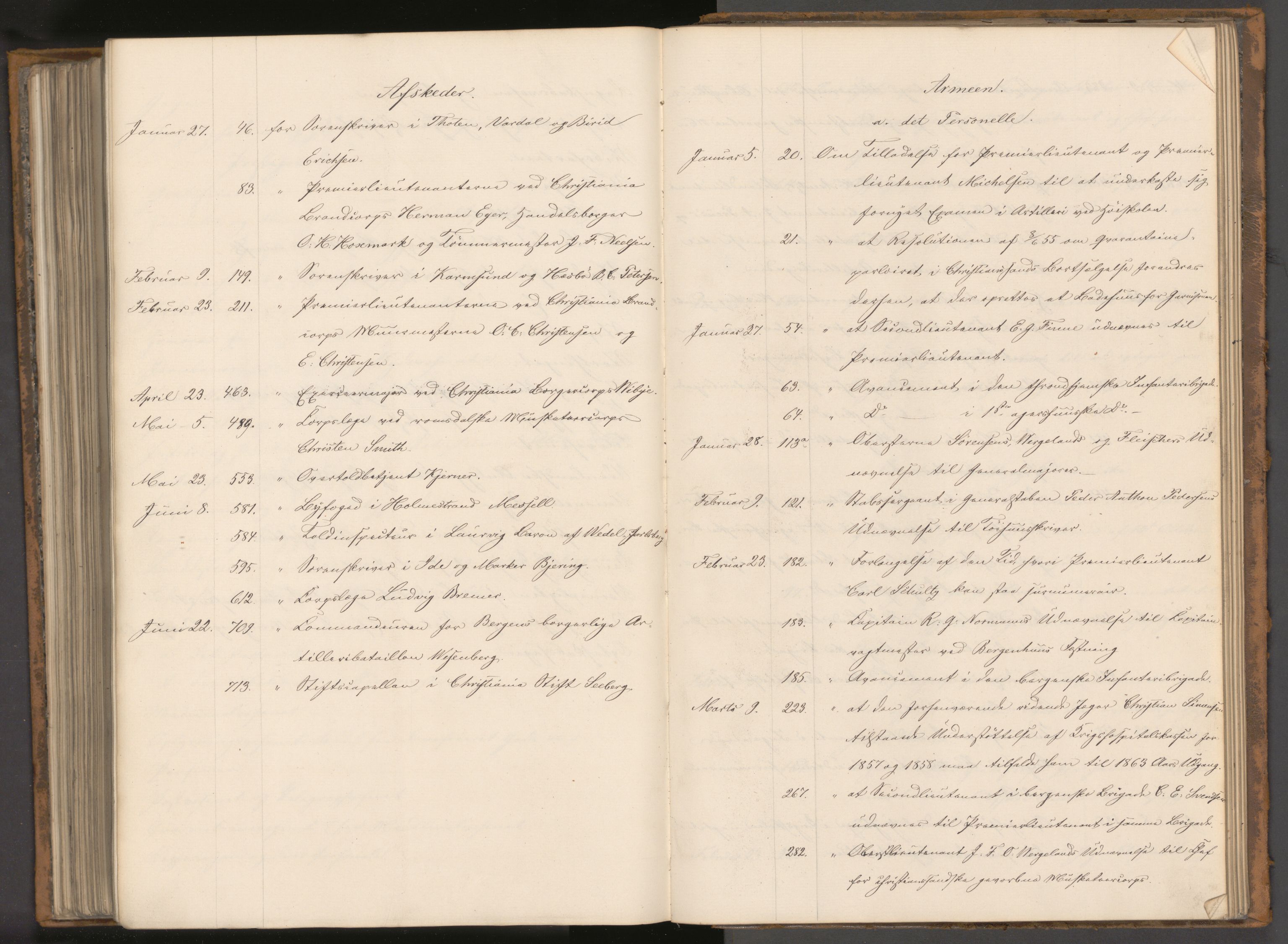 Statsrådssekretariatet, AV/RA-S-1001/A/Ab/L0089: Kgl. res. nr. 1-716, 1. halvår, 1859