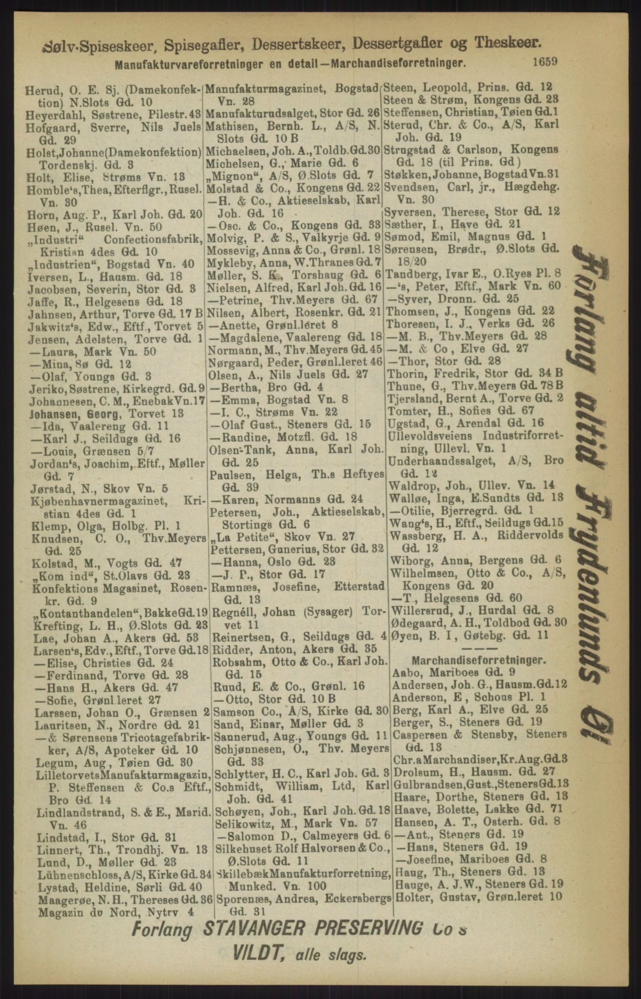 Kristiania/Oslo adressebok, PUBL/-, 1911, p. 1659