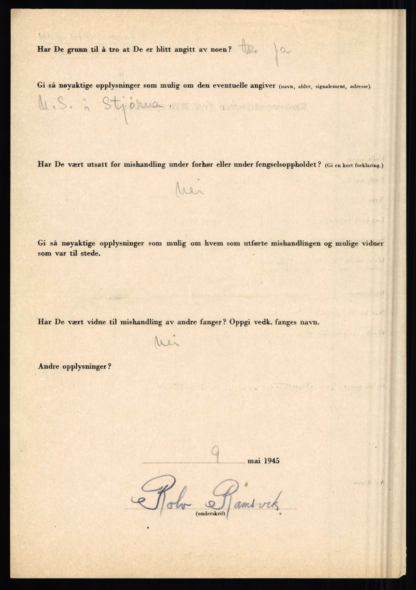 Rikspolitisjefen, AV/RA-S-1560/L/L0014: Pettersen, Aksel - Savosnick, Ernst, 1940-1945, p. 301