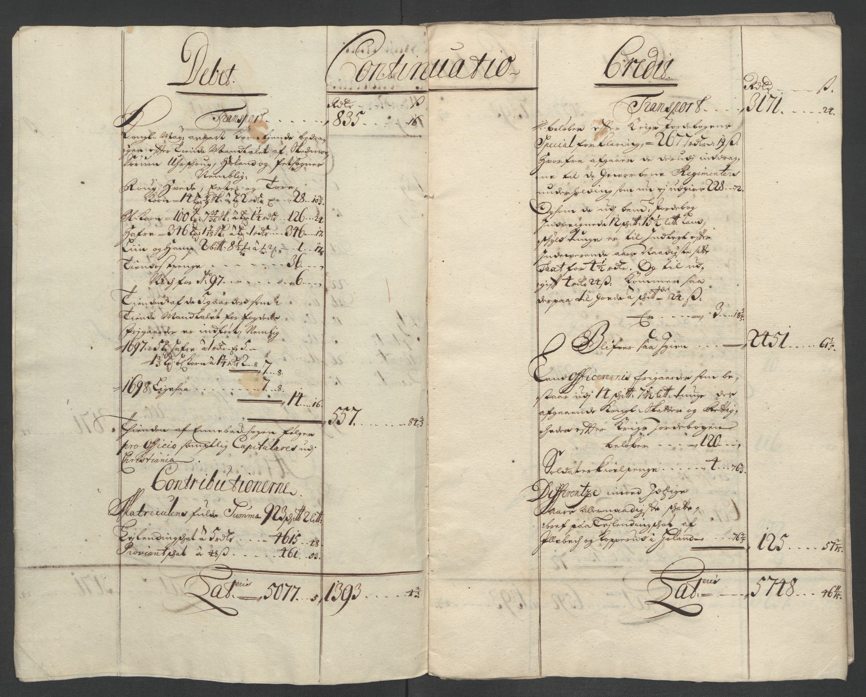 Rentekammeret inntil 1814, Reviderte regnskaper, Fogderegnskap, AV/RA-EA-4092/R11/L0581: Fogderegnskap Nedre Romerike, 1698, p. 5