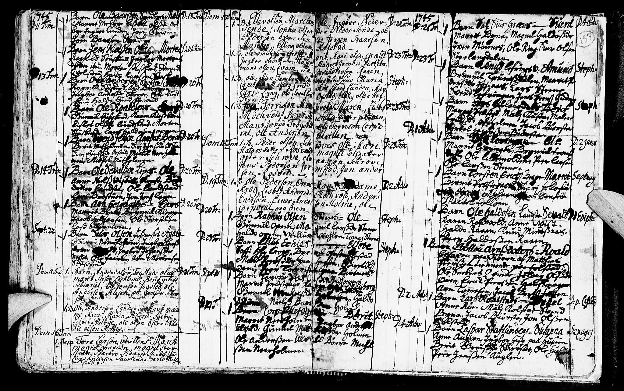 Ministerialprotokoller, klokkerbøker og fødselsregistre - Nord-Trøndelag, SAT/A-1458/723/L0230: Parish register (official) no. 723A01, 1705-1747, p. 157