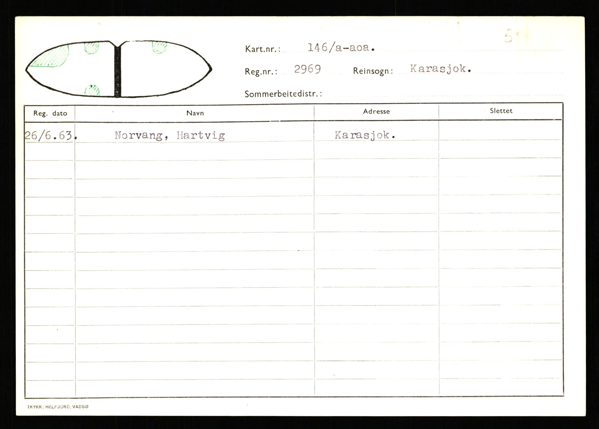 Lappefogden i Finnmark/Reindriftsforvaltningen Øst-Finnmark, AV/SATØ-S-1461/G/Ge/Gea/L0006: Slettede reinmerker, 1934-1992, p. 110