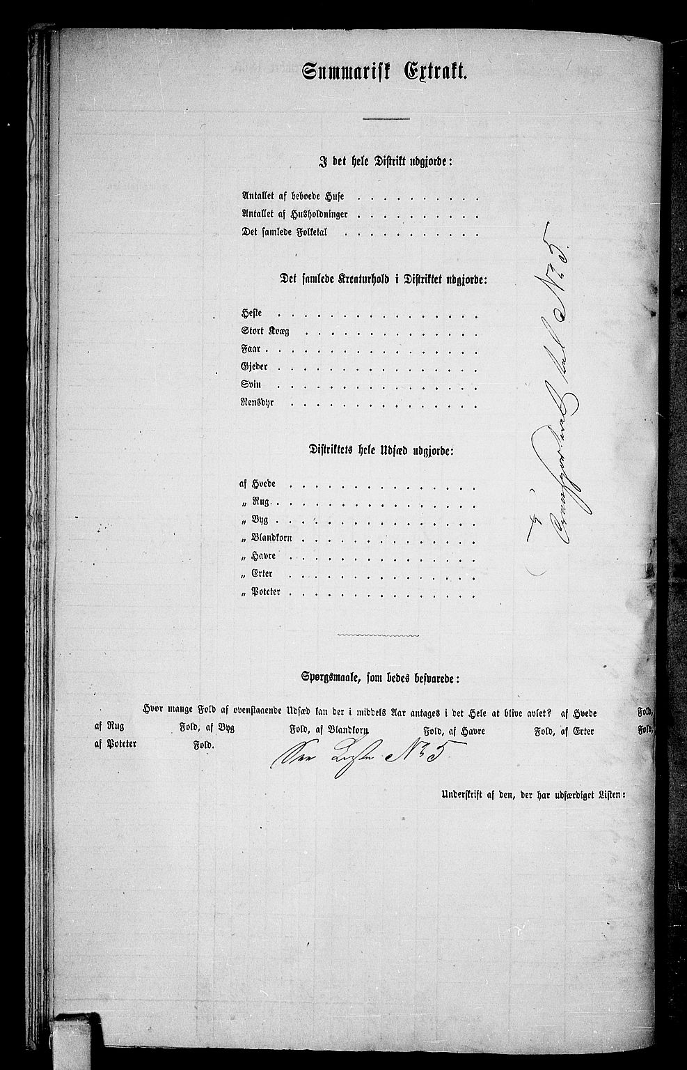 RA, 1865 census for Strømm, 1865, p. 73