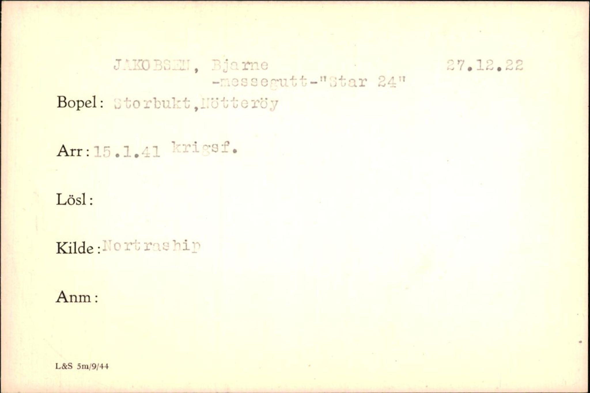 Forsvaret, Forsvarets krigshistoriske avdeling, RA/RAFA-2017/Y/Yf/L0200: II-C-11-2102  -  Norske krigsfanger i Tyskland, 1940-1945, p. 505