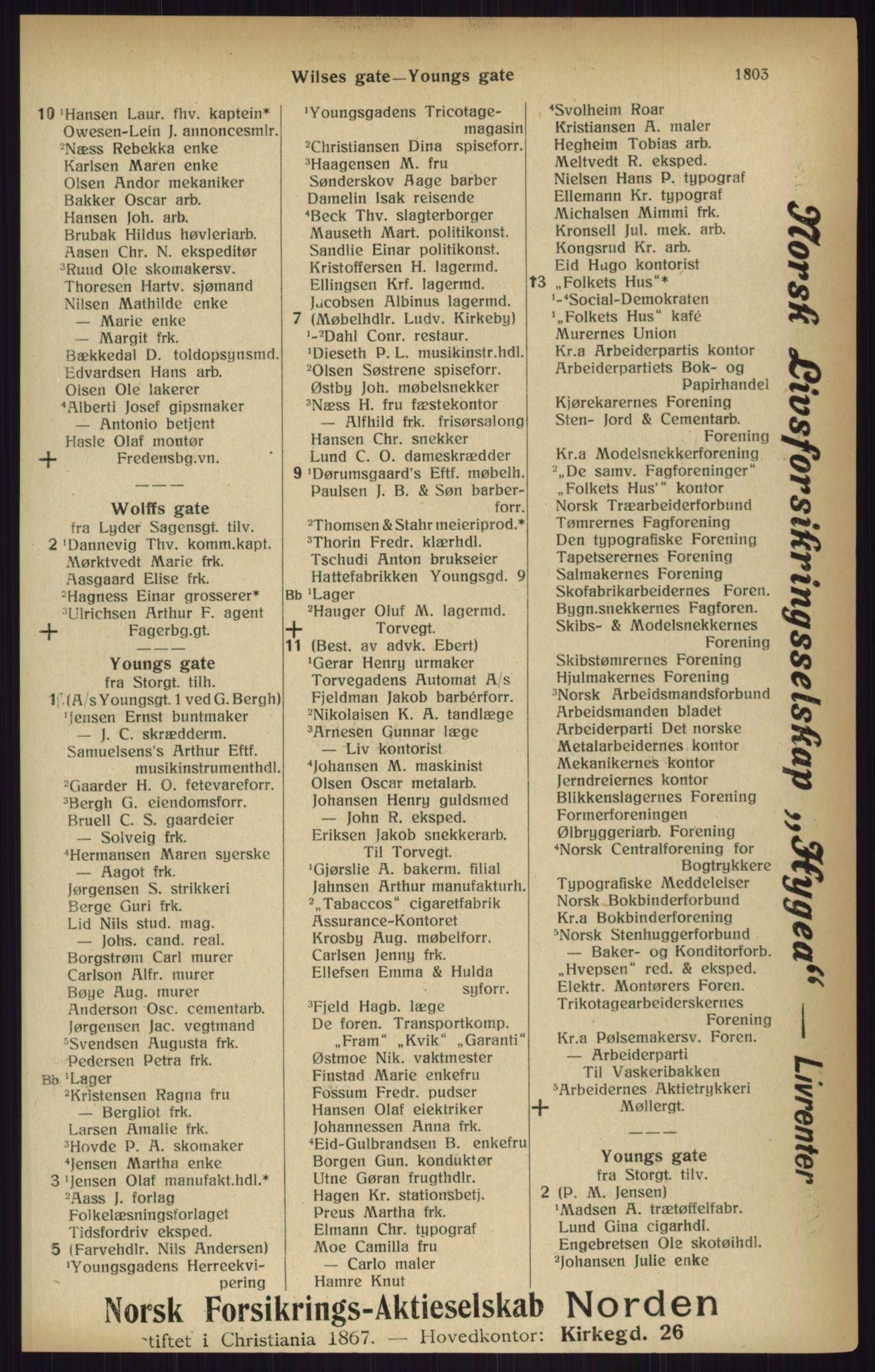 Kristiania/Oslo adressebok, PUBL/-, 1916, p. 1803