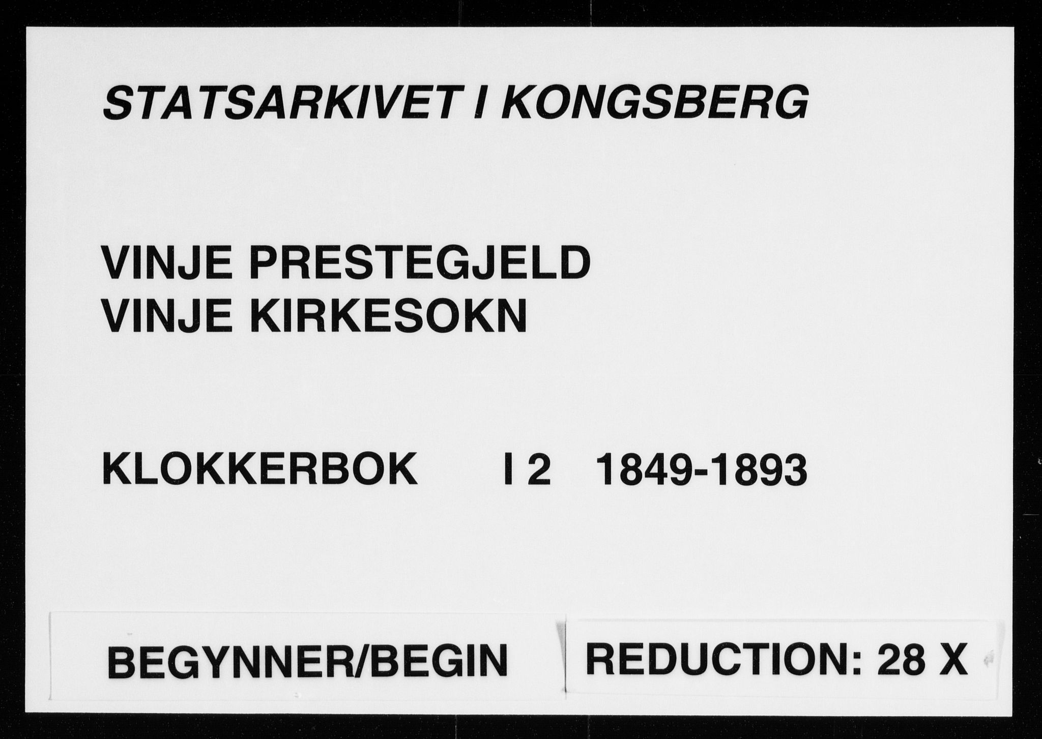 Vinje kirkebøker, SAKO/A-312/G/Ga/L0002: Parish register (copy) no. I 2, 1849-1893