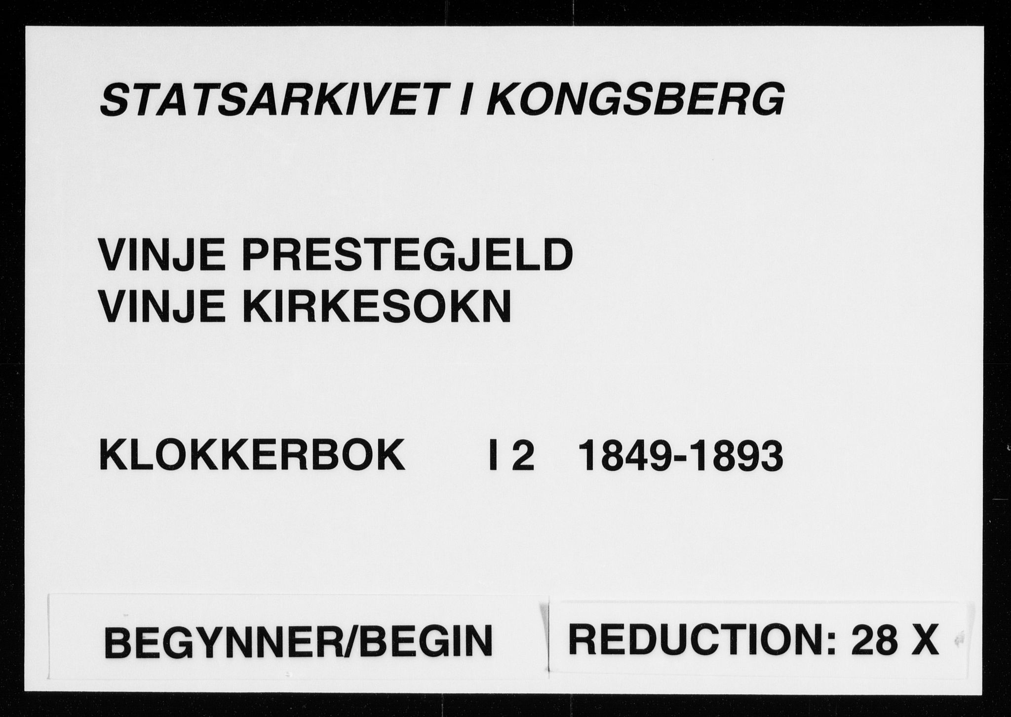 Vinje kirkebøker, AV/SAKO-A-312/G/Ga/L0002: Parish register (copy) no. I 2, 1849-1893