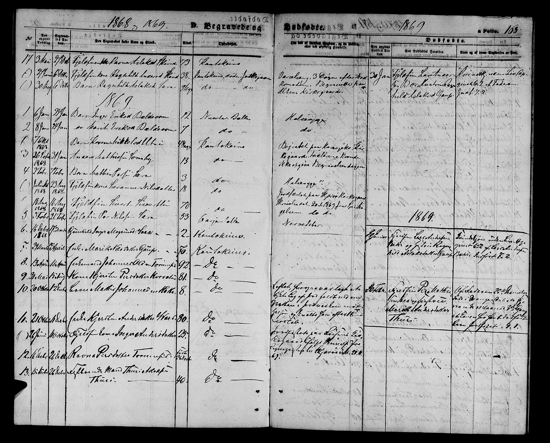 Kautokeino sokneprestembete, SATØ/S-1340/H/Hb/L0001.klokk: Parish register (copy) no. 1, 1862-1878, p. 163