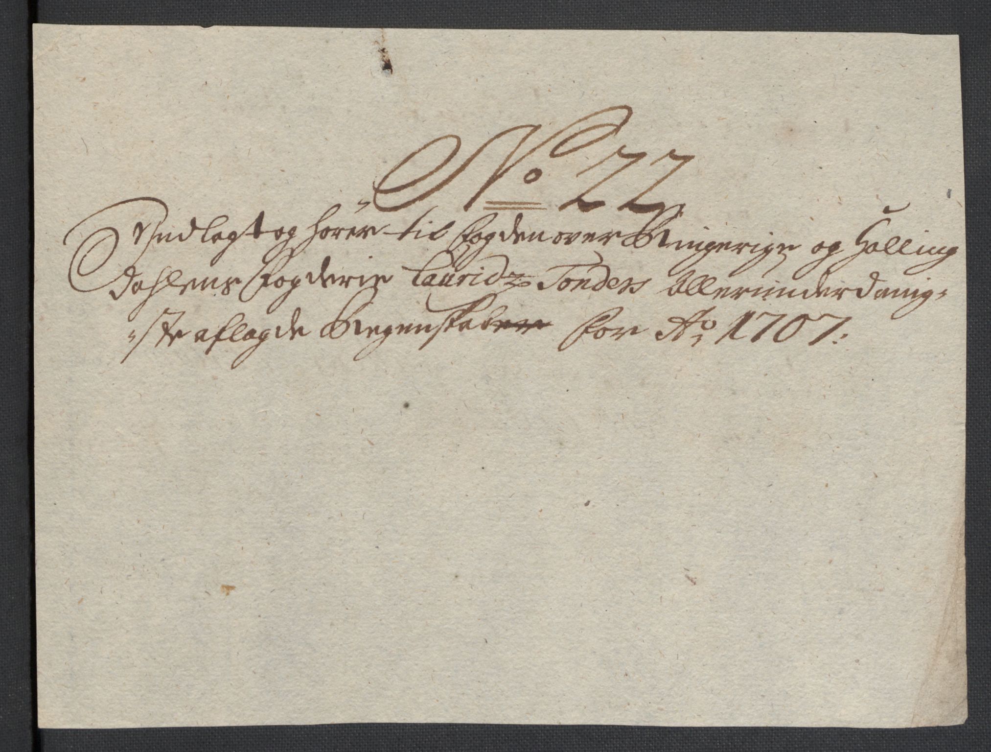 Rentekammeret inntil 1814, Reviderte regnskaper, Fogderegnskap, AV/RA-EA-4092/R22/L1466: Fogderegnskap Ringerike, Hallingdal og Buskerud, 1707, p. 273