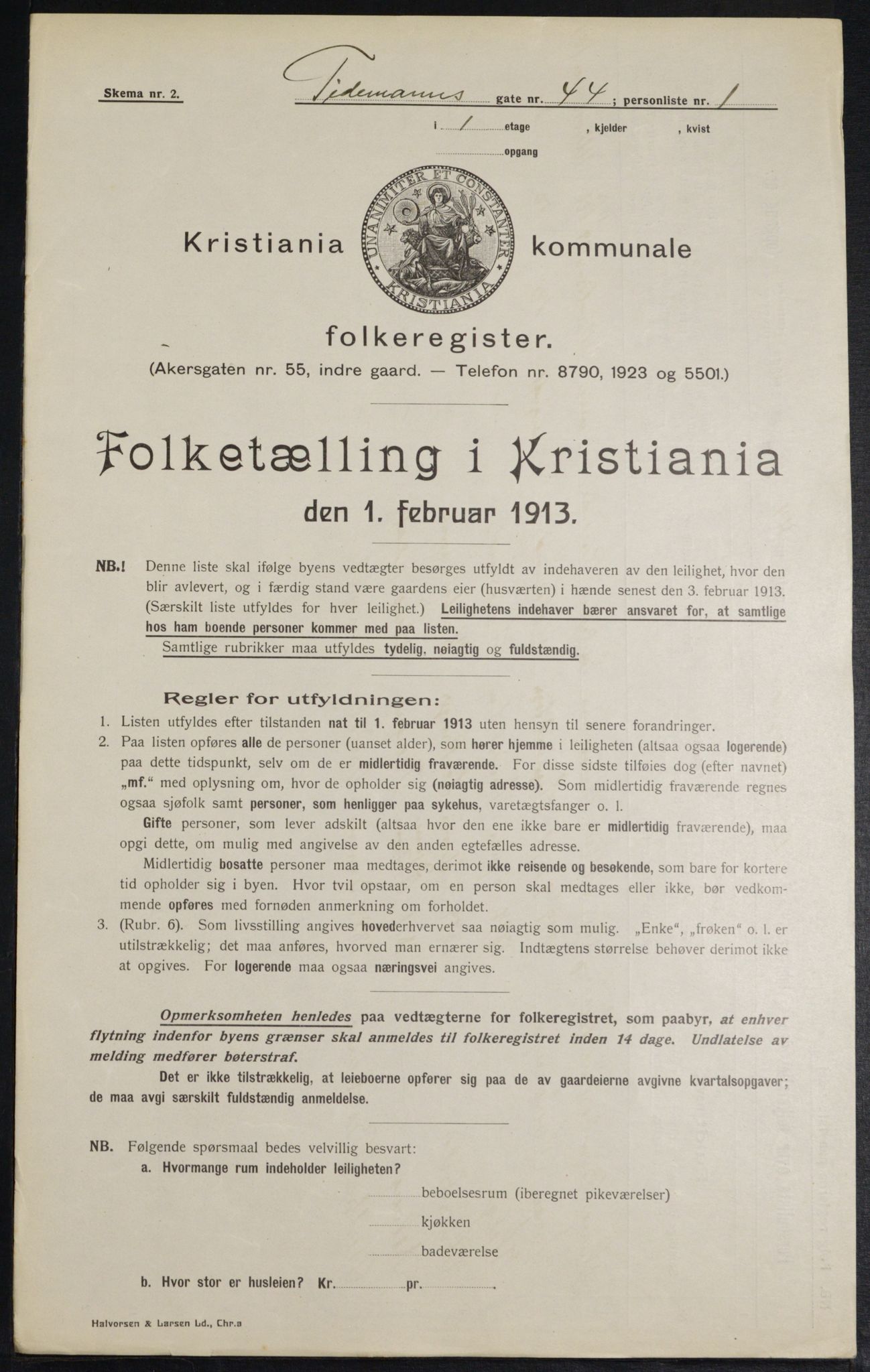 OBA, Municipal Census 1913 for Kristiania, 1913, p. 111529