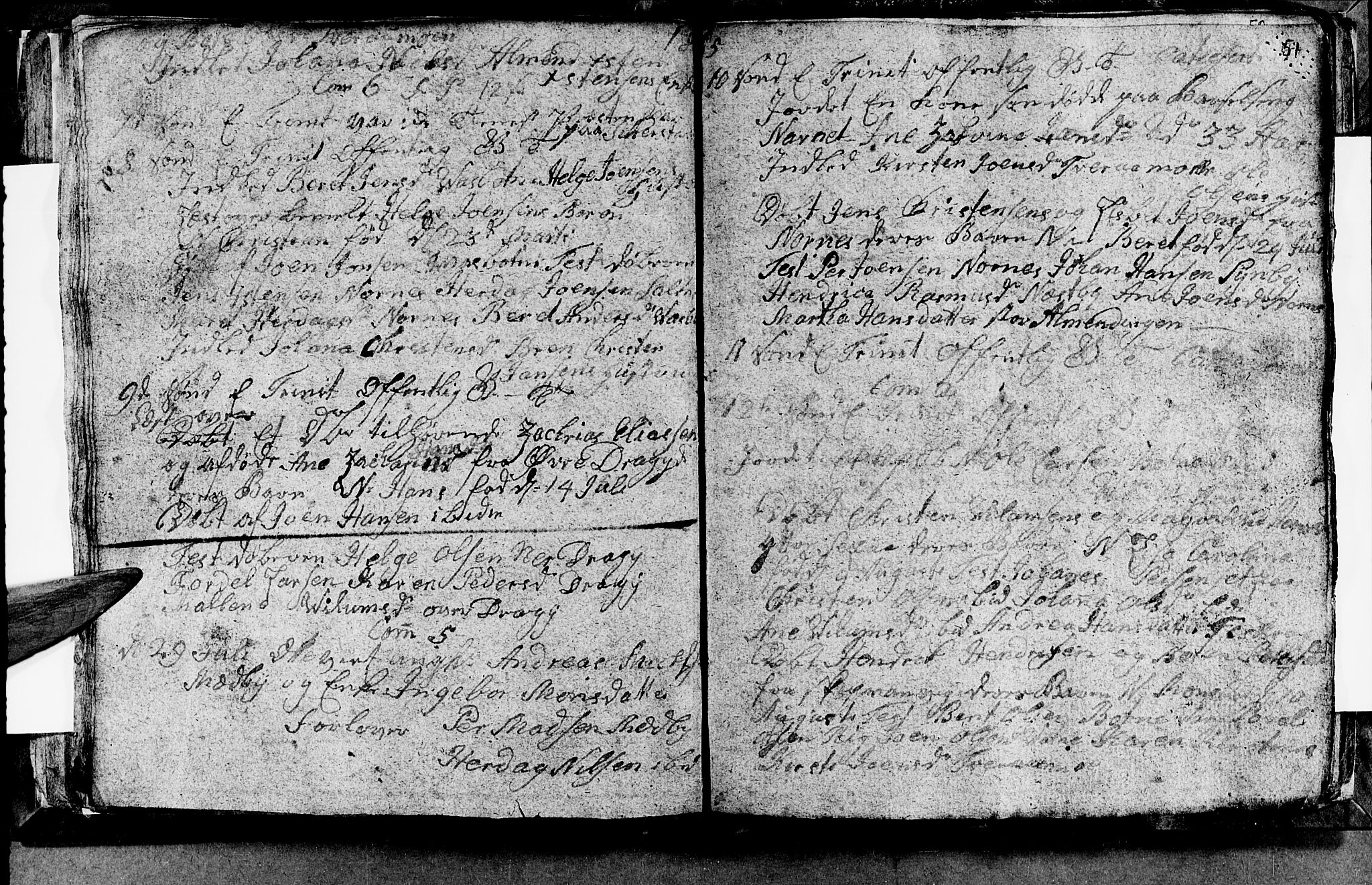 Ministerialprotokoller, klokkerbøker og fødselsregistre - Nordland, AV/SAT-A-1459/847/L0675: Parish register (copy) no. 847C03, 1808-1820, p. 51