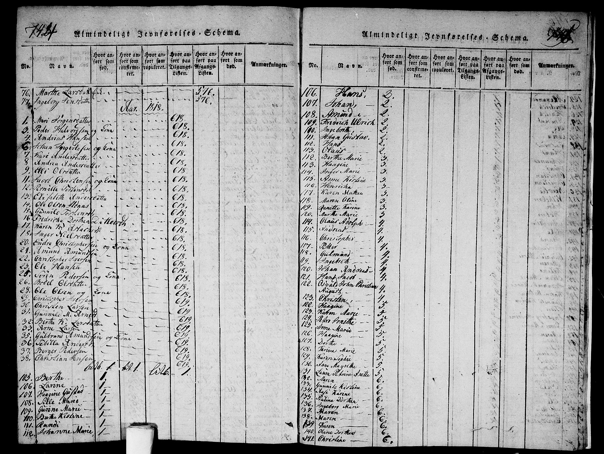 Aker prestekontor kirkebøker, AV/SAO-A-10861/G/L0002: Parish register (copy) no. 2, 1815-1819, p. 744-745