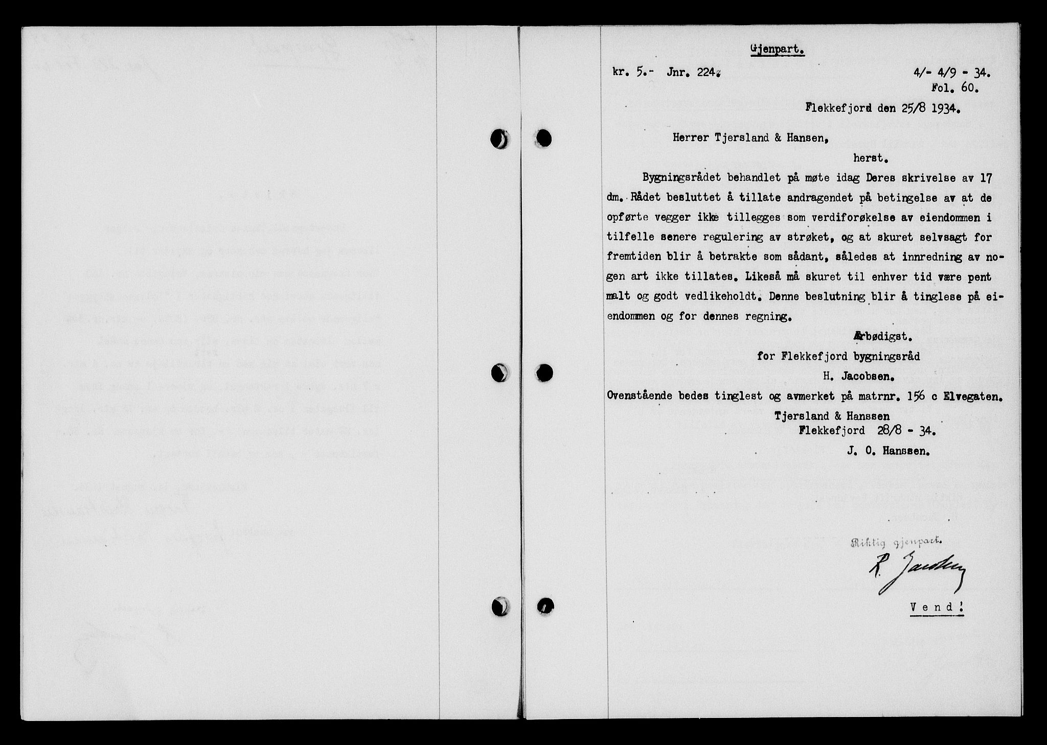 Flekkefjord sorenskriveri, SAK/1221-0001/G/Gb/Gba/L0051: Mortgage book no. 47, 1934-1935, Deed date: 04.09.1934