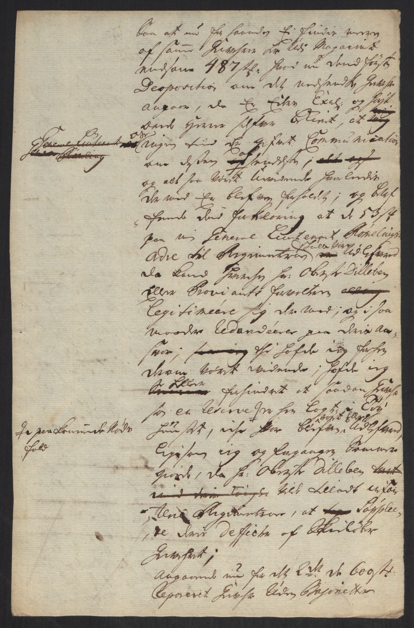 Kommanderende general (KG I) med Det norske krigsdirektorium, AV/RA-EA-5419/B/L0013: Kommanderende generals konsepter, 1730-1733, p. 640